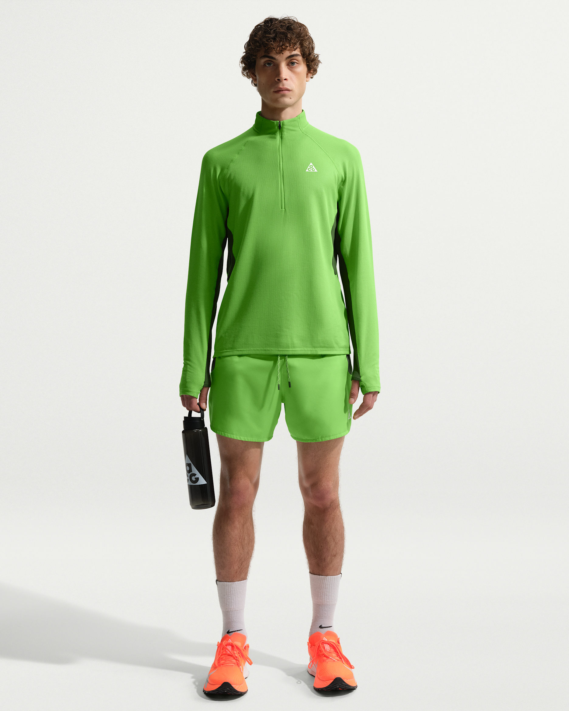 Pánské kraťasy Nike ACG „Second Sunrise“ Dri-FIT ADV 5" se všitými slipy - Mean Green/Fir/Summit White