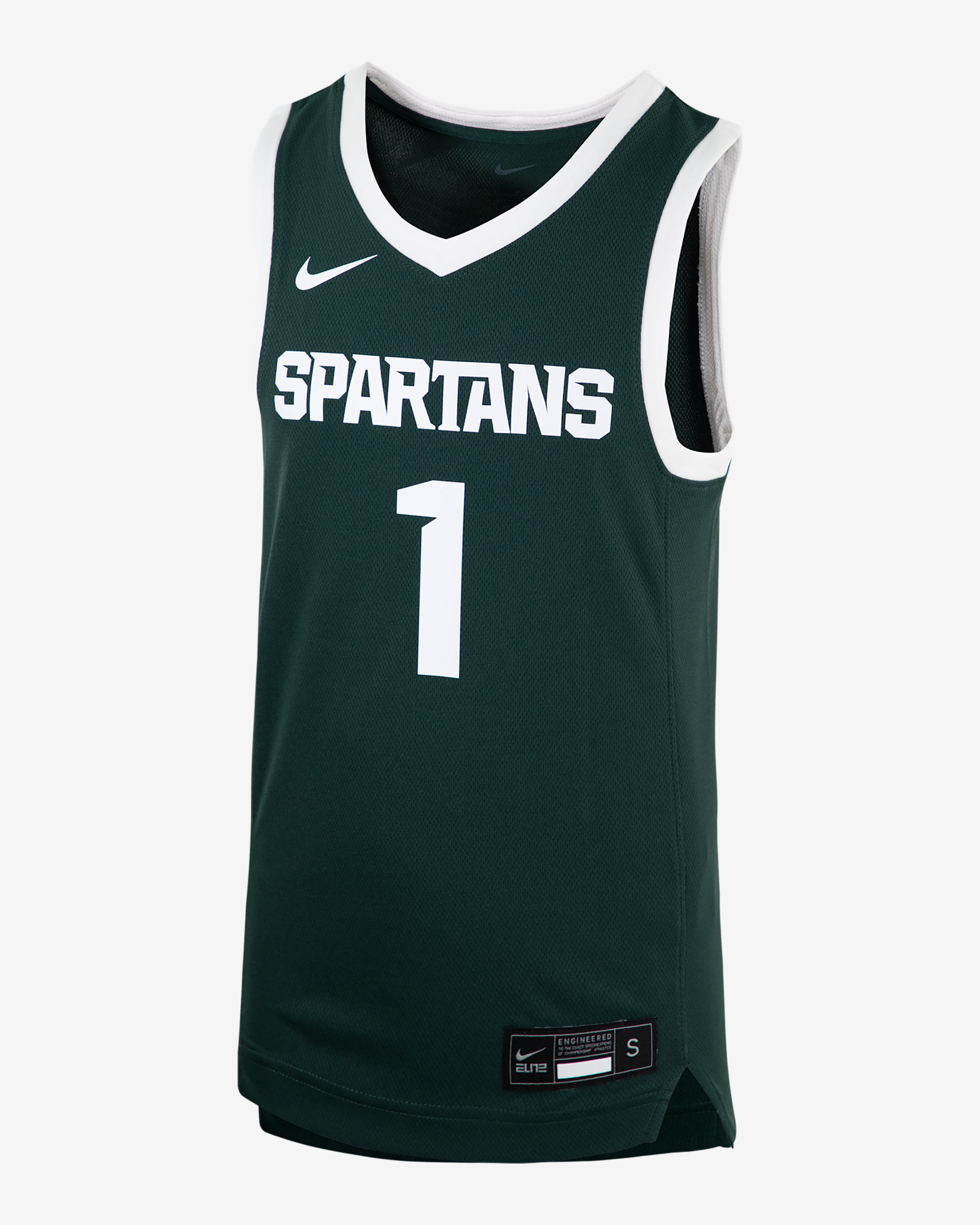 Michigan State Spartans Big Kids' Nike Basketball Replica Jersey - Pro Green