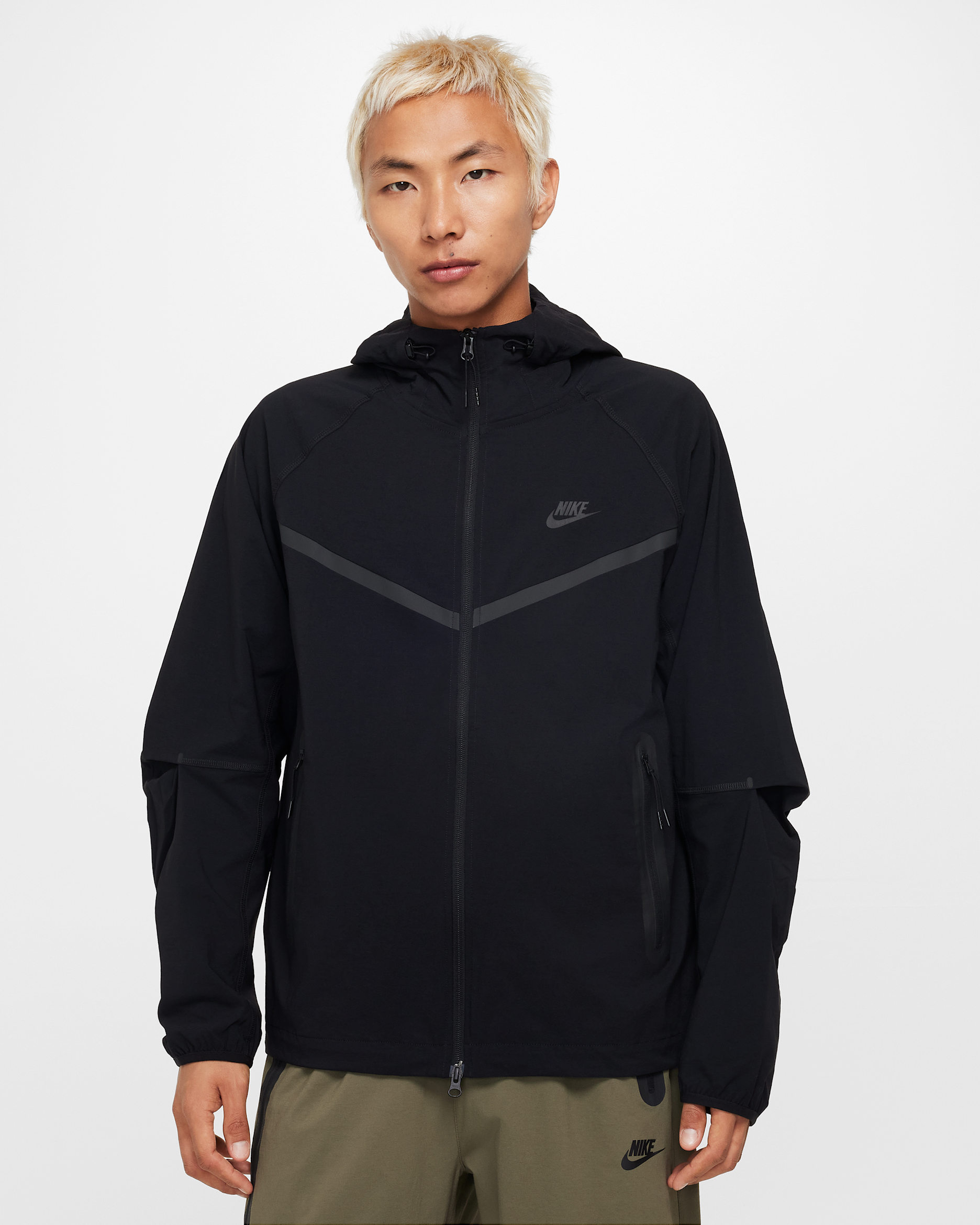 Nike Tech Windrunner Men's Woven Full-Zip Jacket - Black/Black/Black