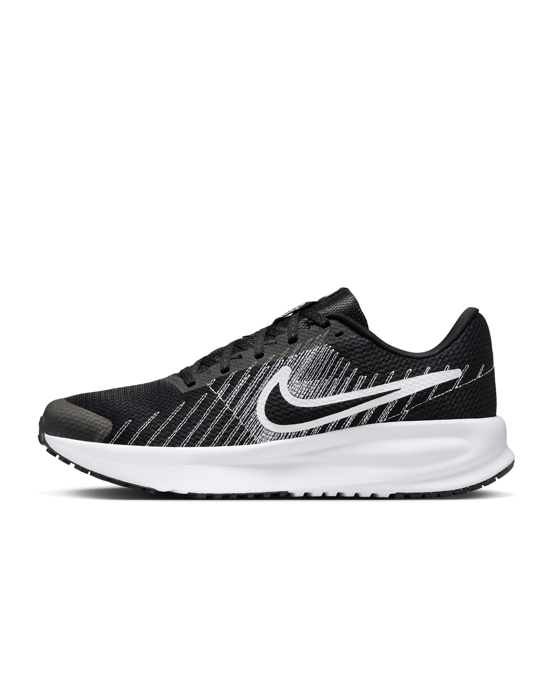 Nike Run Defy Men's Road Running Shoes - Black/White