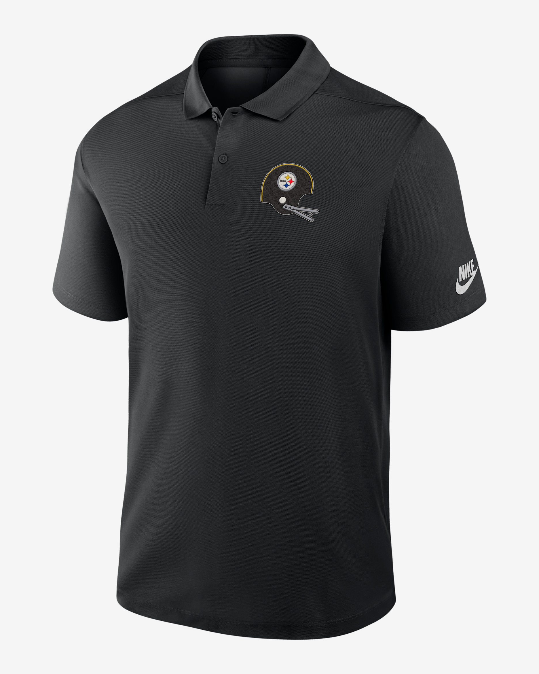 Pittsburgh Steelers Rewind Victory Men's Nike Dri-FIT NFL Polo - Black