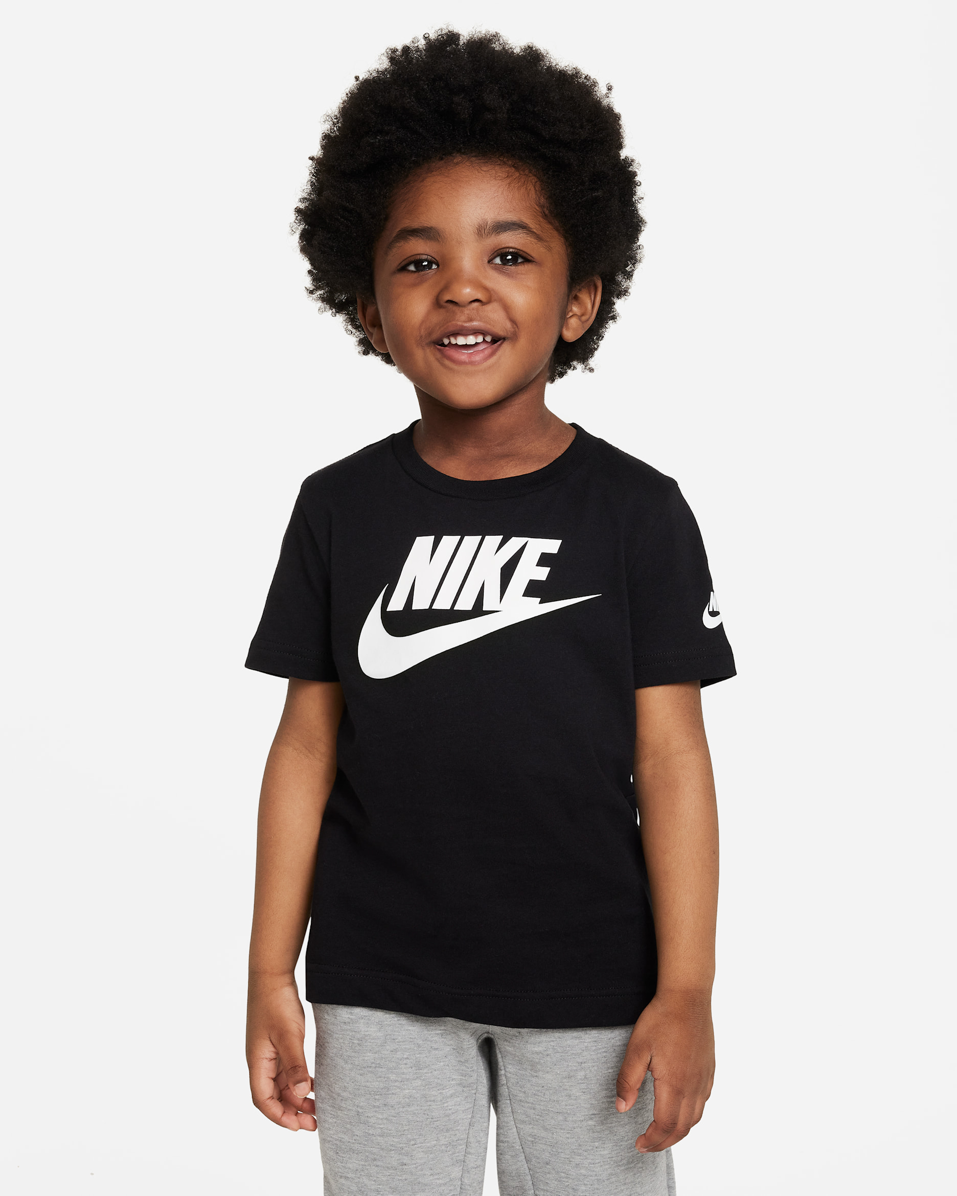 Nike Futura Toddler Evergreen T-Shirt - Black/White