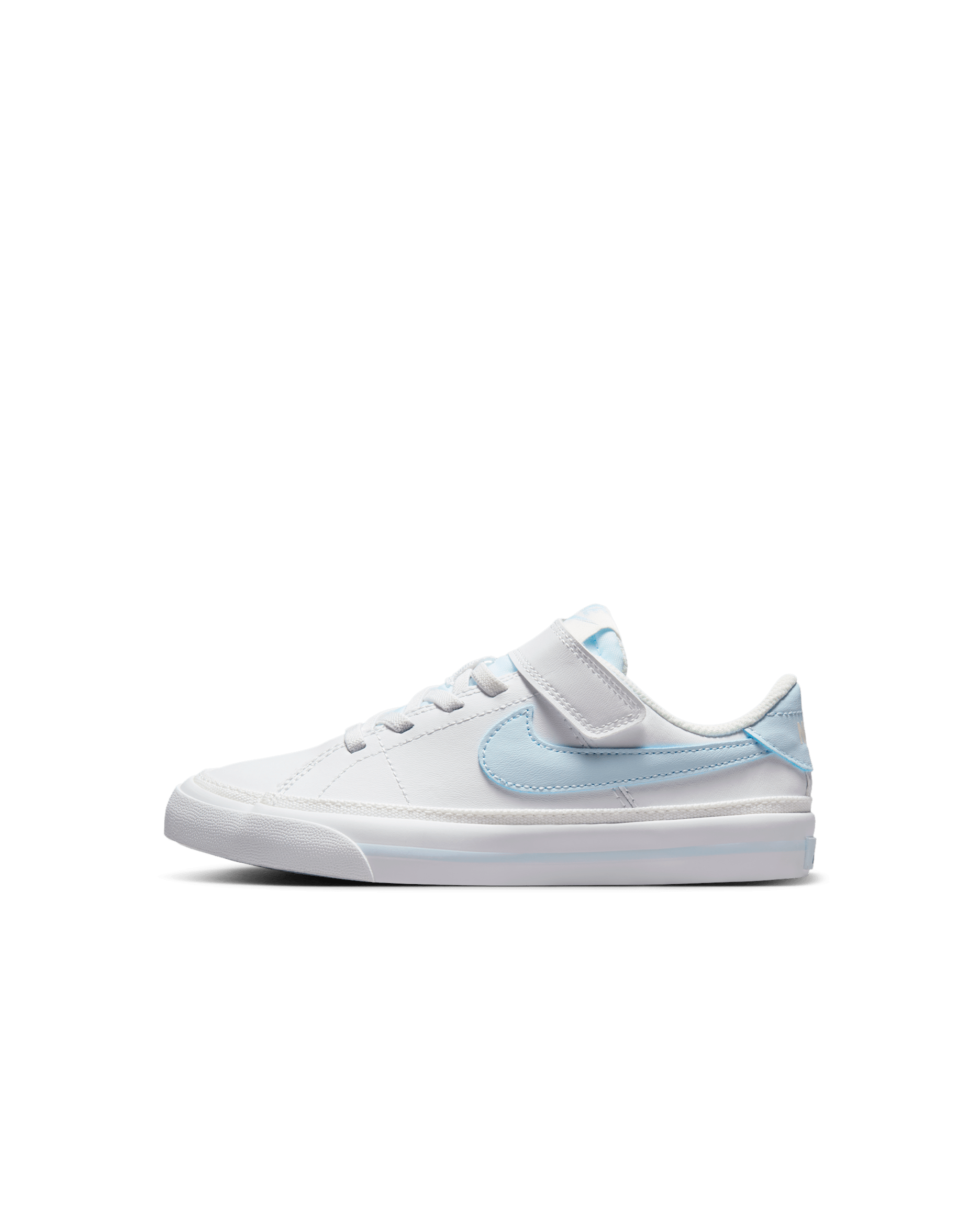 NikeCourt Legacy Younger Kids' Shoes - White/Sail/Blue Tint
