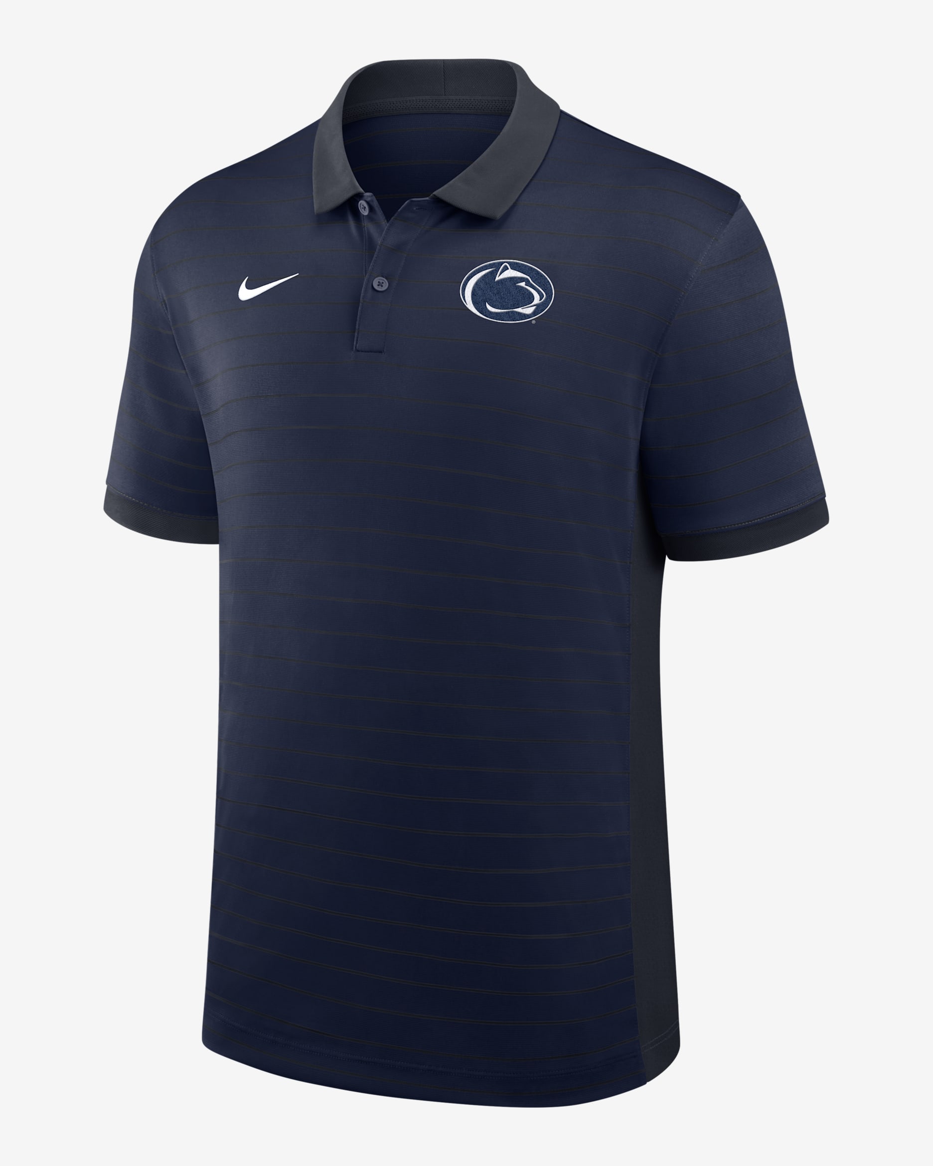 Penn State Sideline Victory Stripe Men's Nike Dri-FIT College Polo - Navy