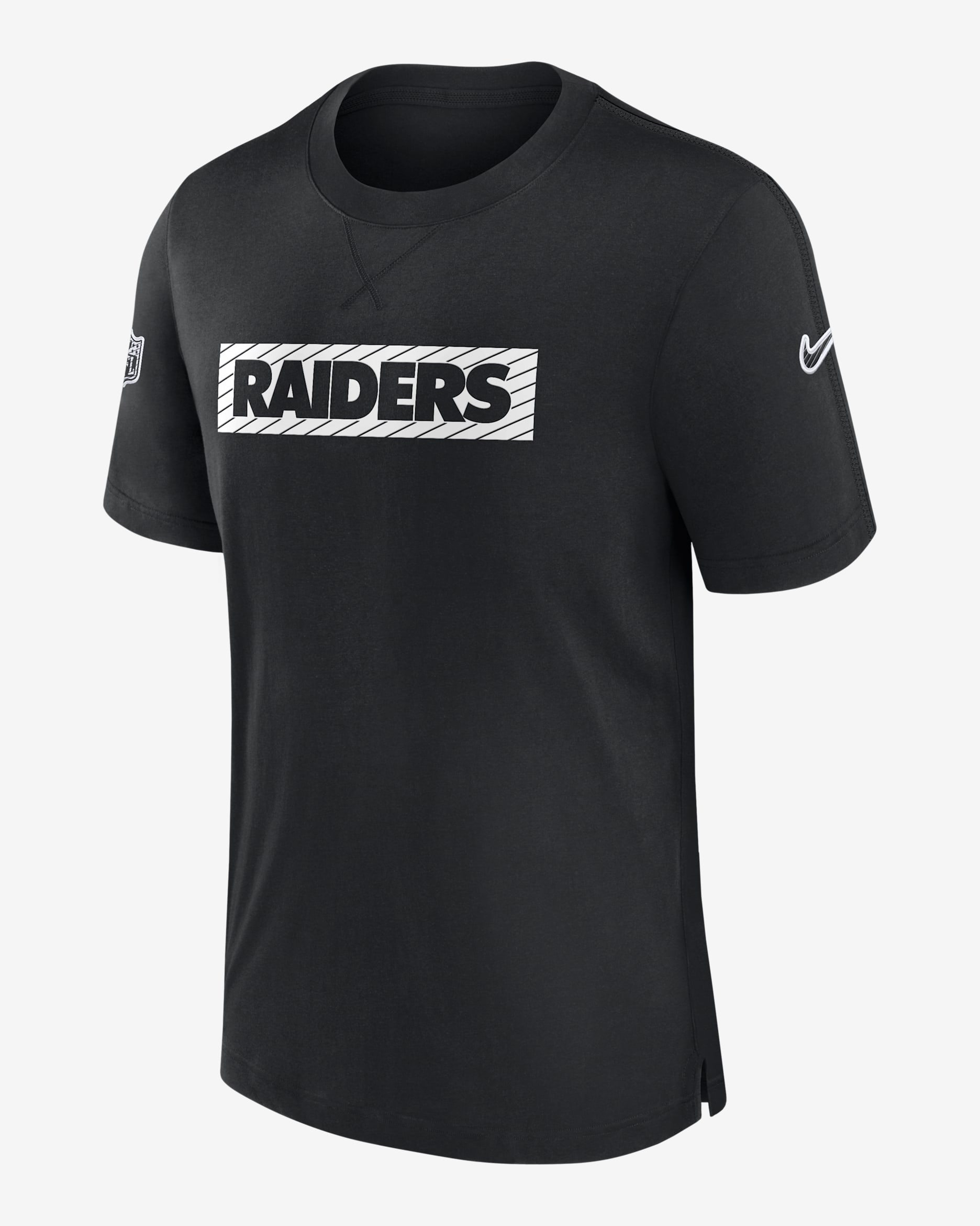 Playera Nike Dri-FIT de la NFL para hombre Las Vegas Raiders Sideline Player - Negro