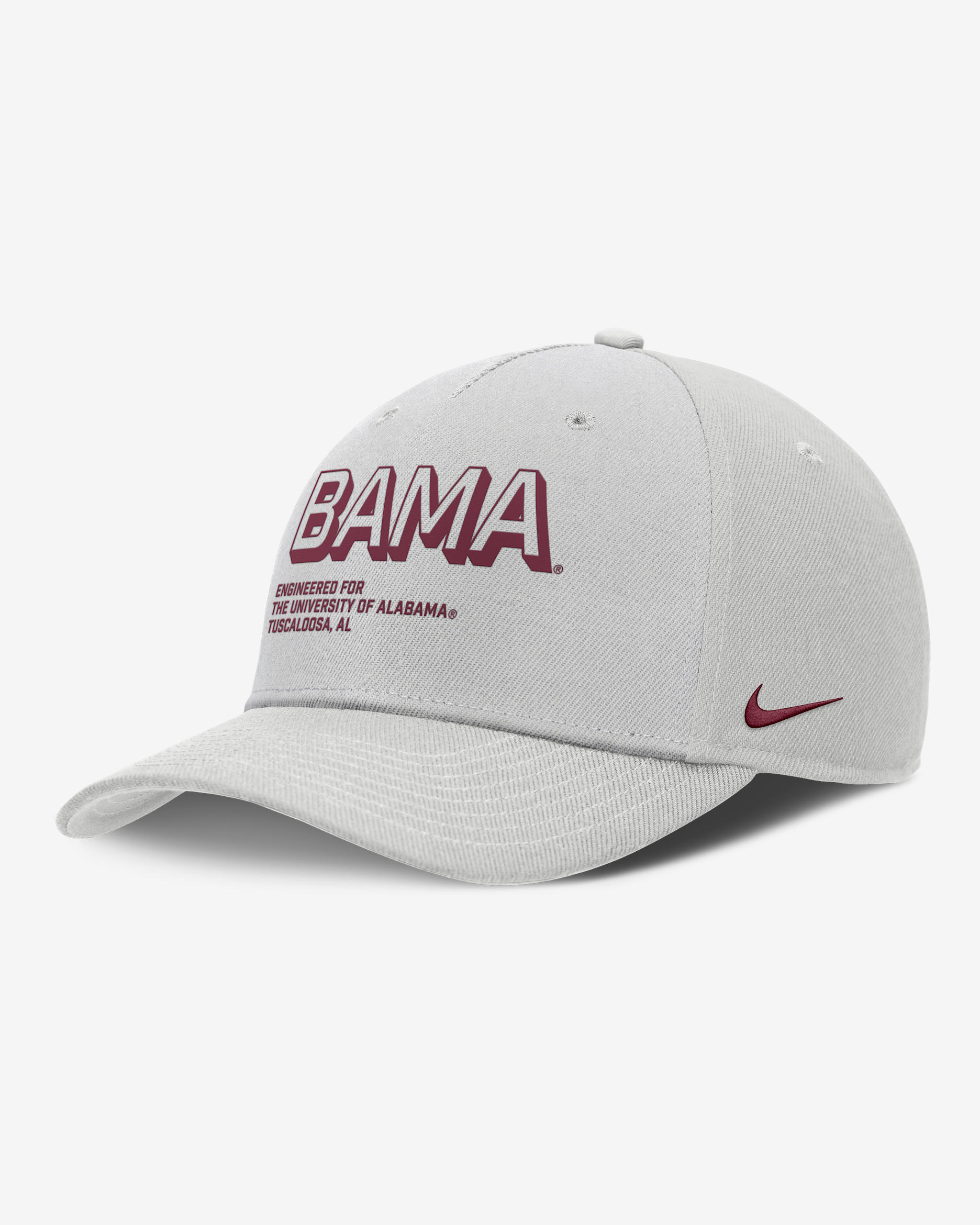Alabama On-Field Primetime Rise Men's Nike College Adjustable Hat - Grey