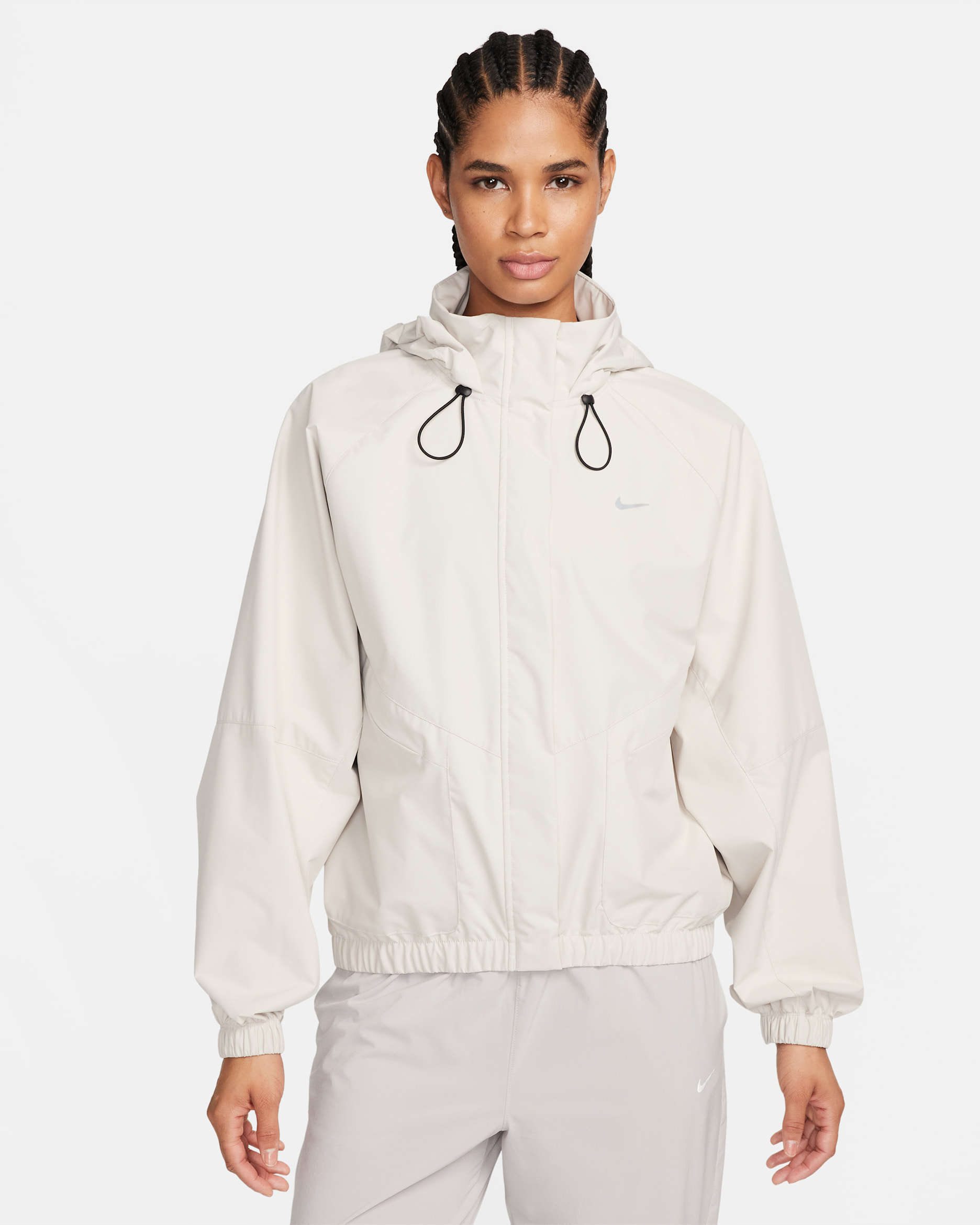 Nike Storm-FIT Swift Damen-Laufjacke - Light Orewood Brown/Schwarz