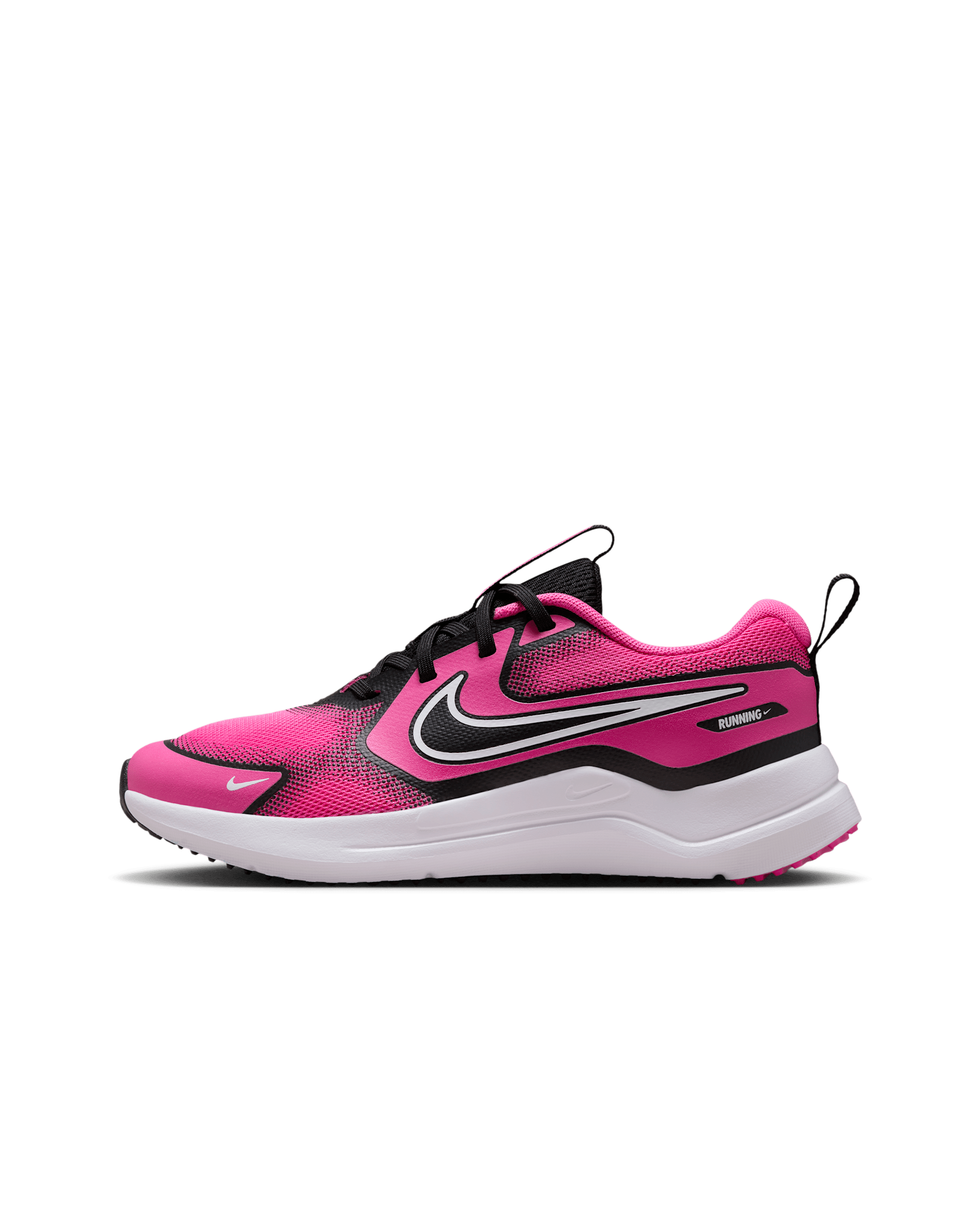 Tenis de correr en pavimento para niños grandes Nike Cosmic Runner - Fucsia láser/Negro/Blanco
