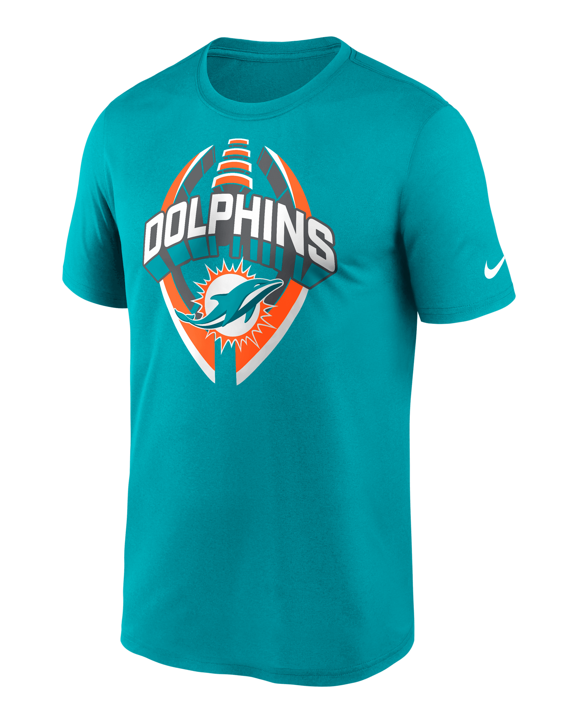 Miami Dolphins Legend Icon Men’s Nike Dri-FIT NFL T-Shirt - Aqua