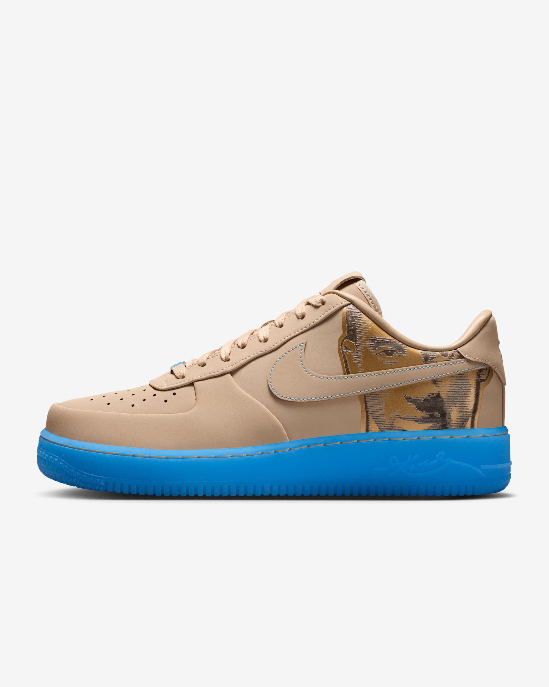 Nike Air Force 1 Low Protro Men's Shoes - Linen/University Blue/Linen