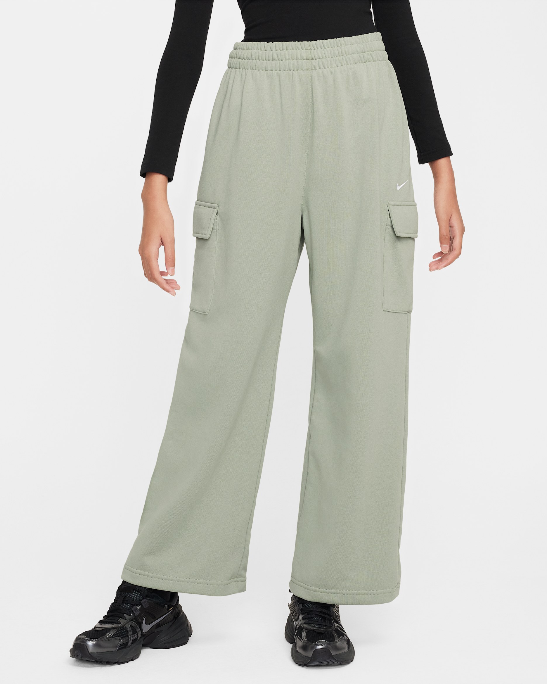Nike Sportswear Girls' Dri-FIT Oversized Fleece Pants - Jade Horizon