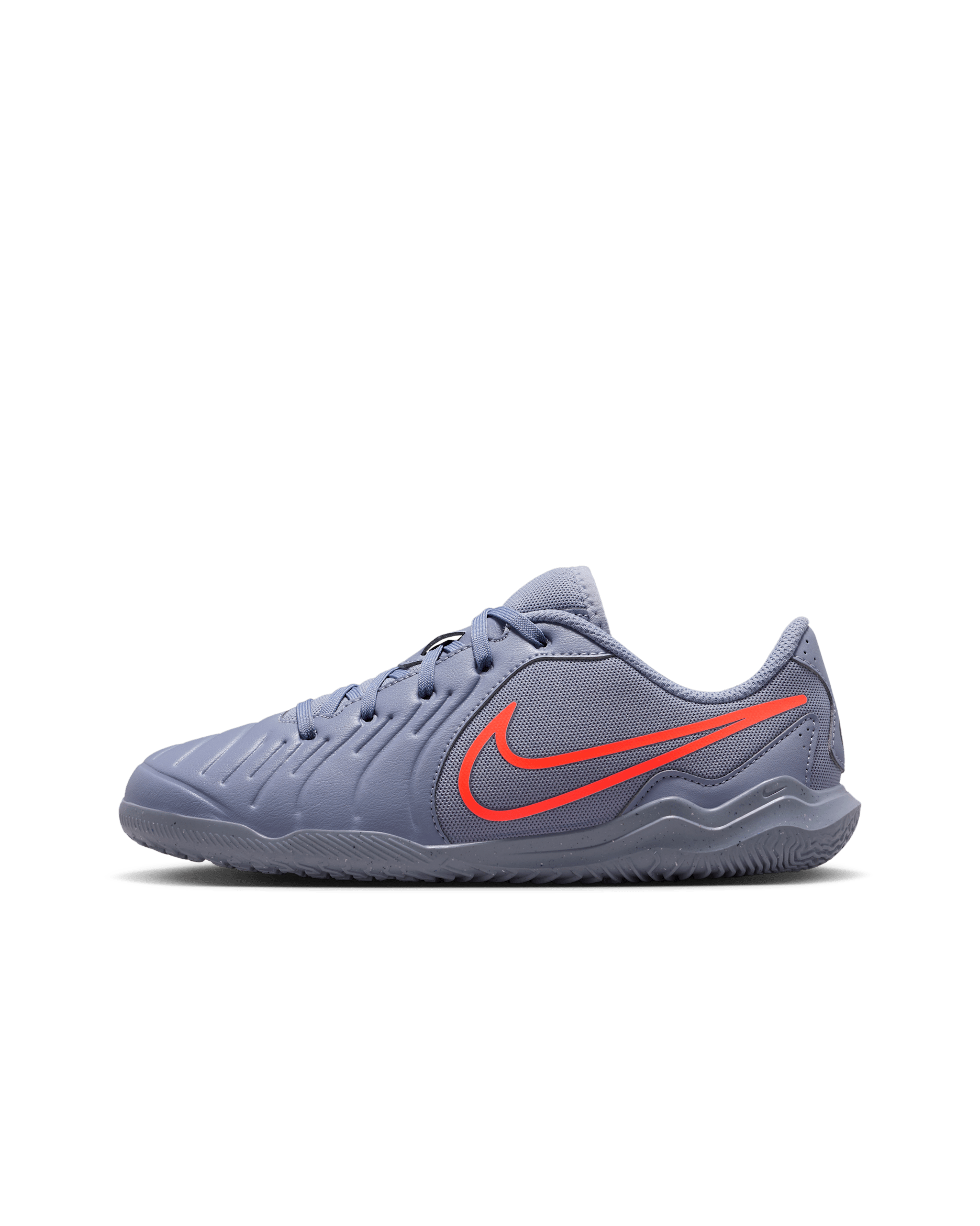 Nike Jr. Tiempo Legend 10 Club Younger/Older Kids' Indoor Court Low-Top Football Shoes - Cement Grey/Black