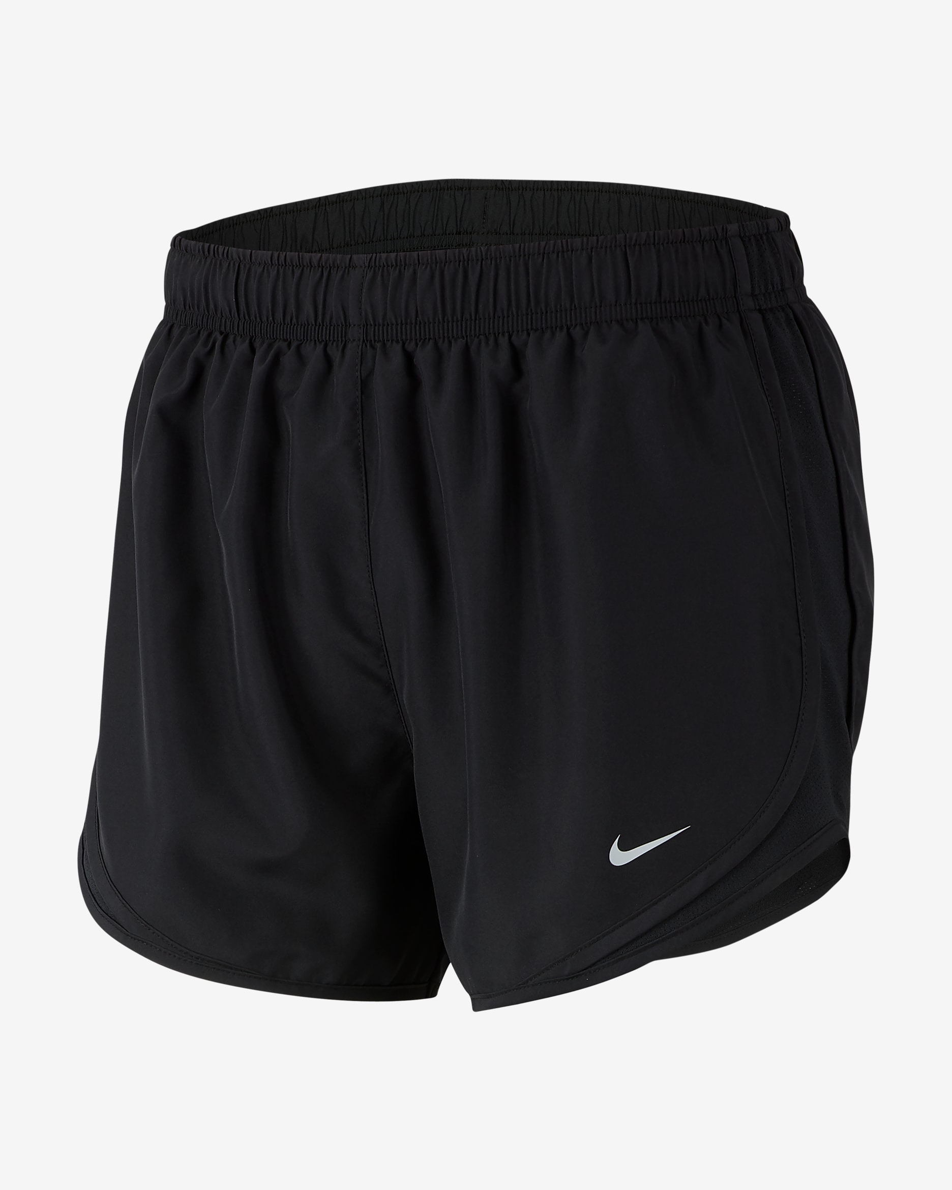 Nike Tempo Shorts de correr con forro de ropa interior para mujer - Negro/Negro/Negro/Gris lobo