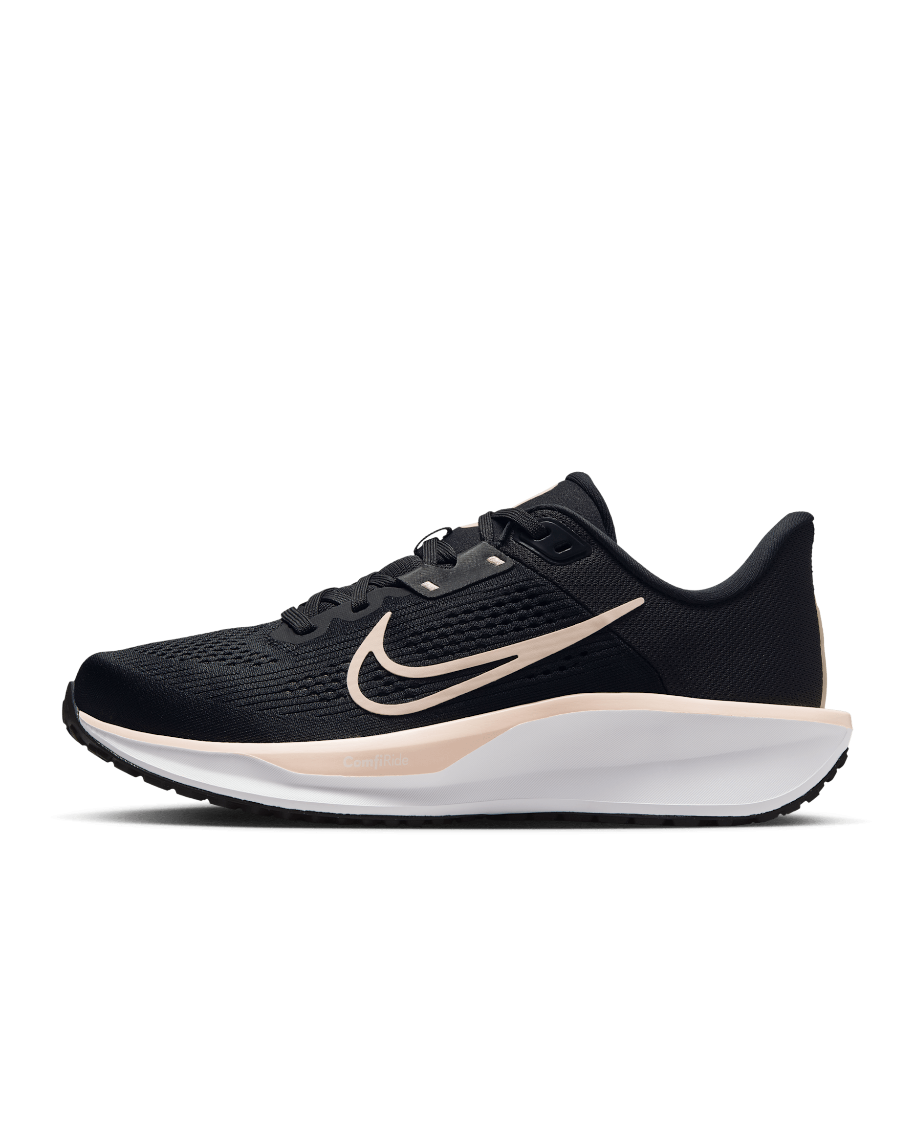 Nike Quest 6 Women's Road Running Shoes - Black/White/Medium Ash/Guava Ice