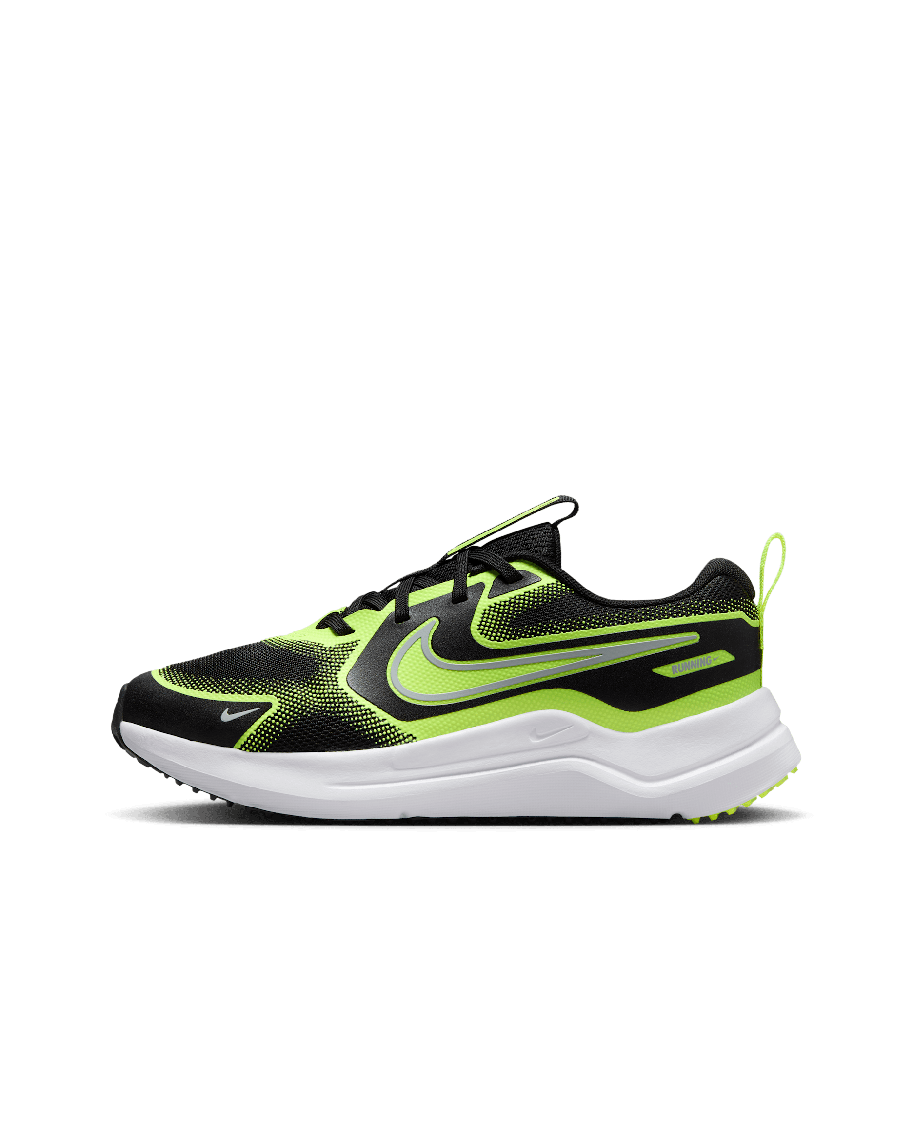Nike Cosmic Runner Older Kids' Road Running Shoes - Black/Volt/Wolf Grey