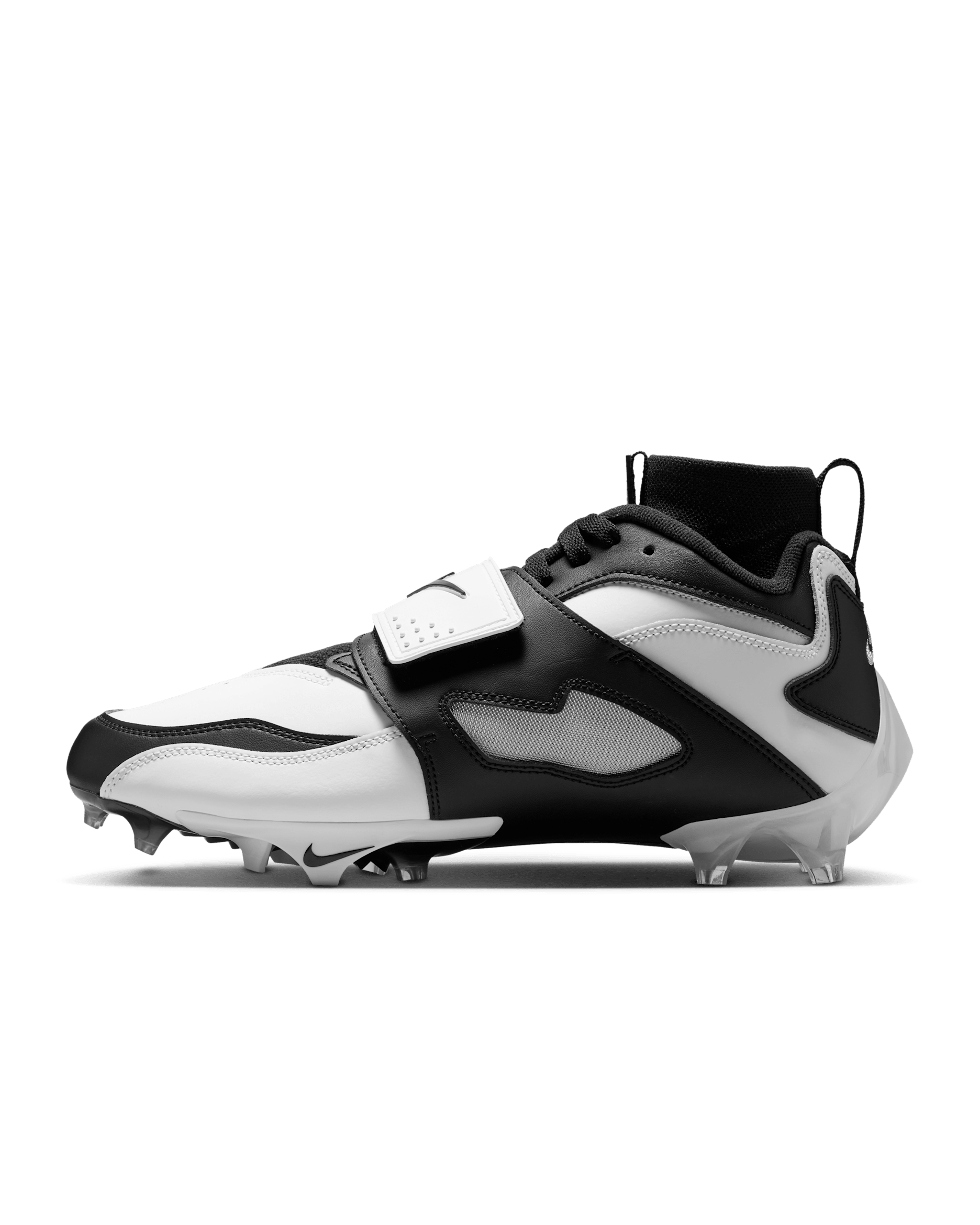 Nike Diamond Turf 93 TD Football Shoes - White/Black/Metallic Silver/Black