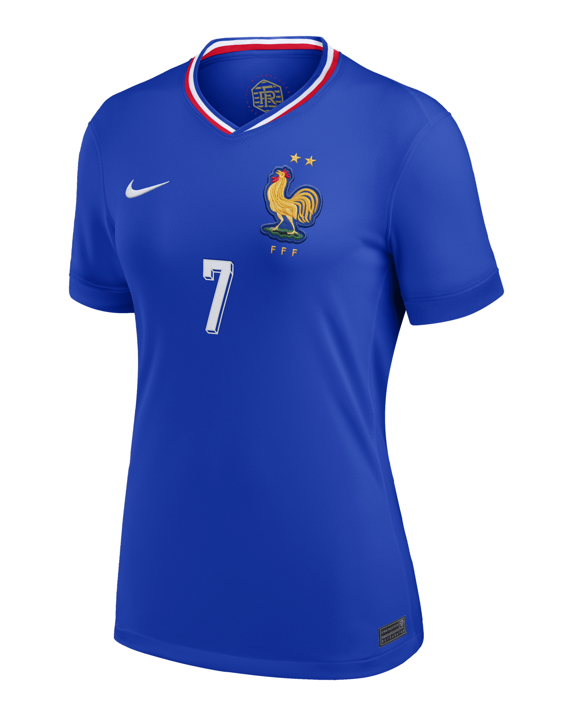 Antoine Griezmann France National Team 2024 Stadium Away Women's Nike Dri-FIT Soccer Jersey - Blue