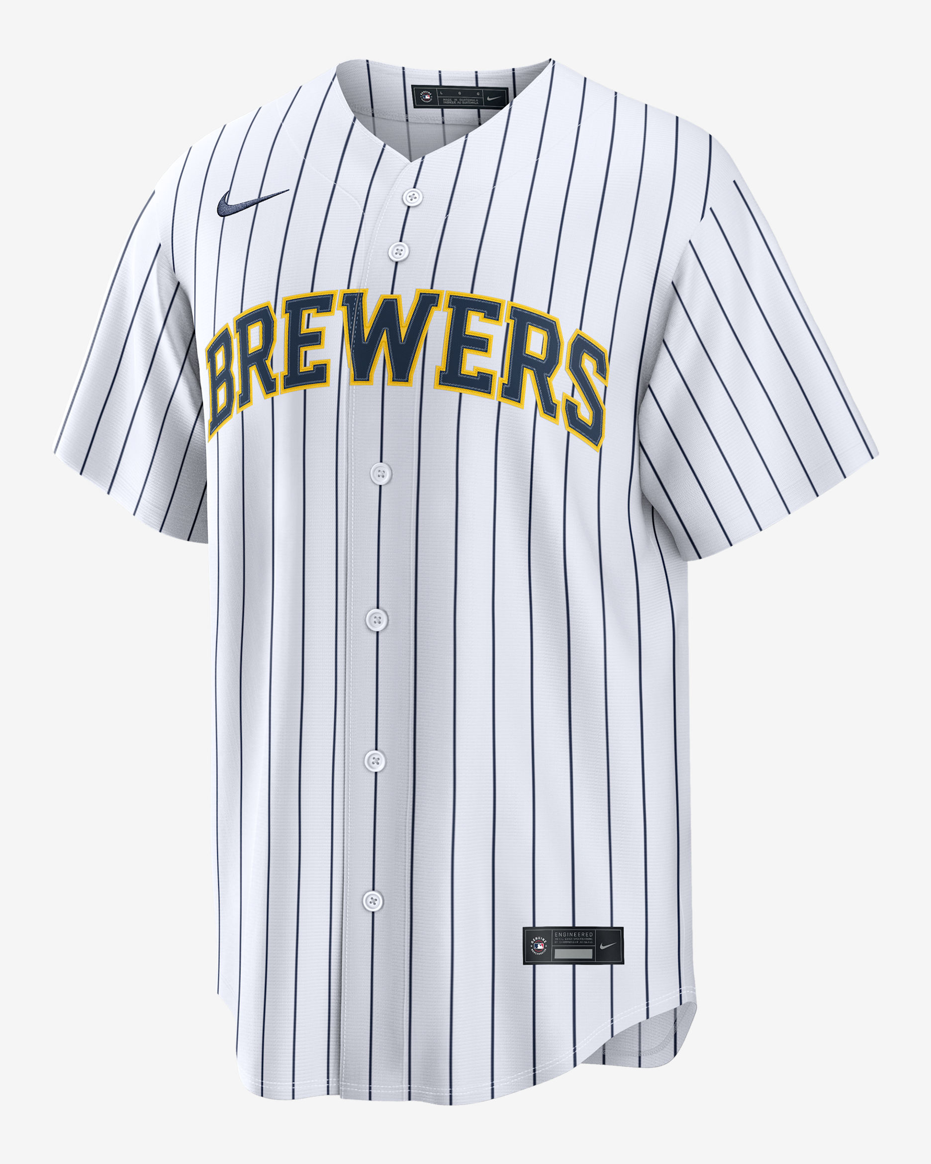 Christian Yelich Milwaukee Brewers Men's Nike MLB Replica Jersey - White