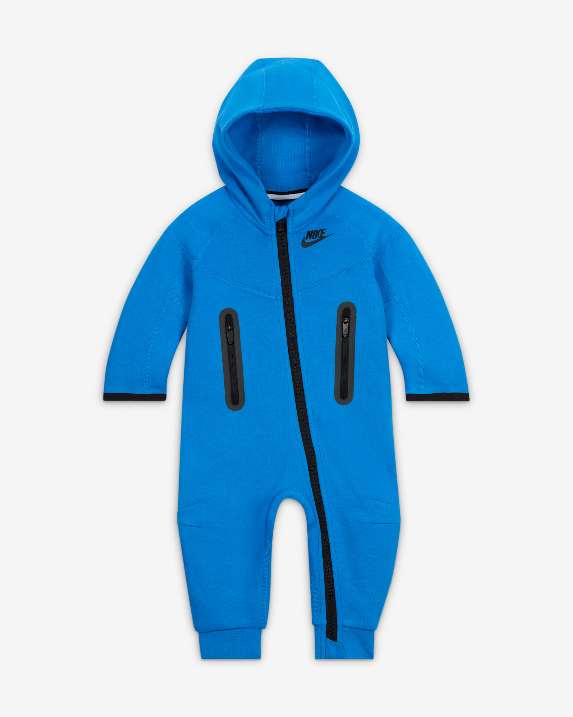 Nike Sportswear Tech Fleece Hooded Overalls Baby Overalls - Light Photo Blue