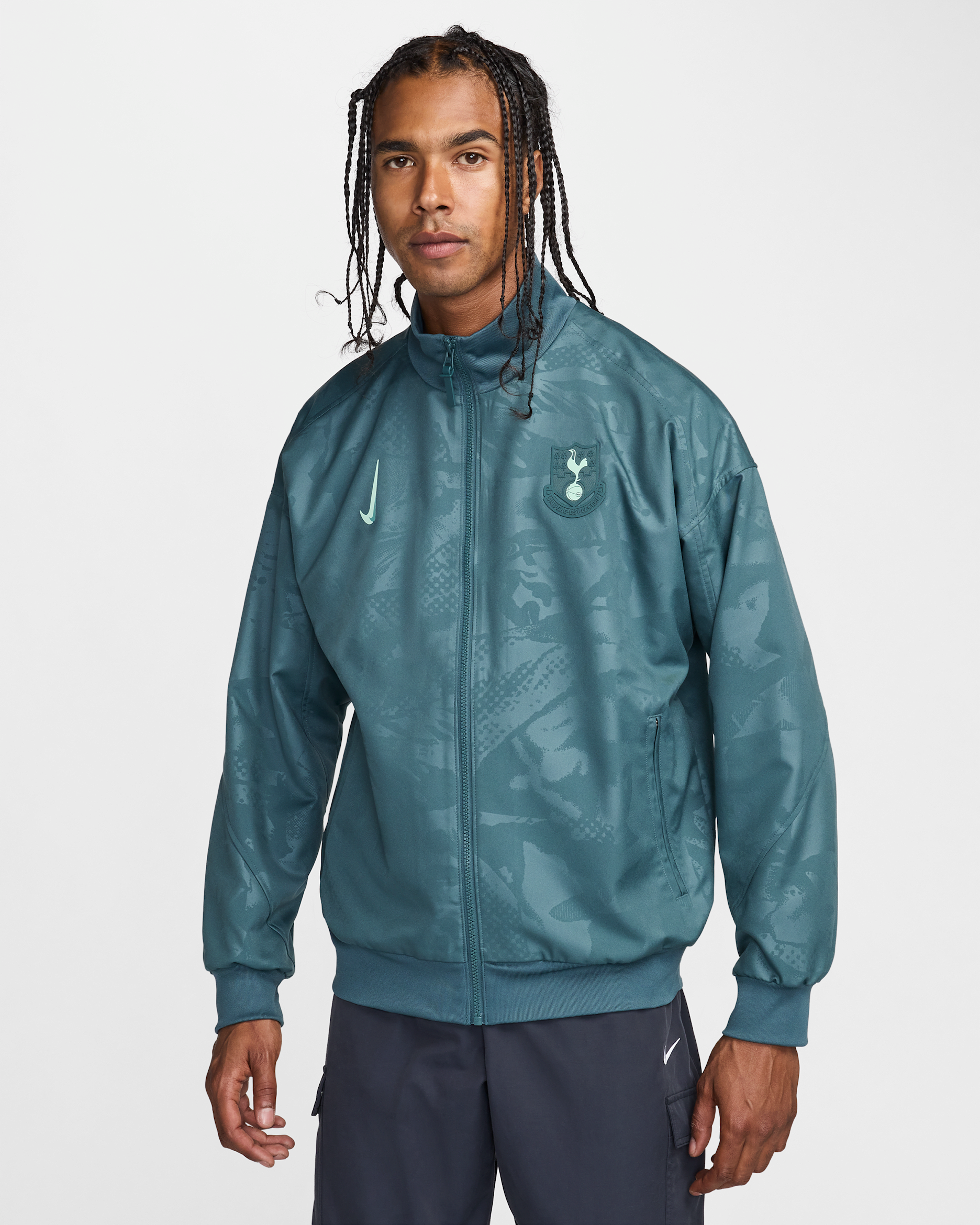 Tottenham Hotspur Strike Third Men's Nike Dri-FIT Football Anthem Jacket - Faded Spruce/Enamel Green