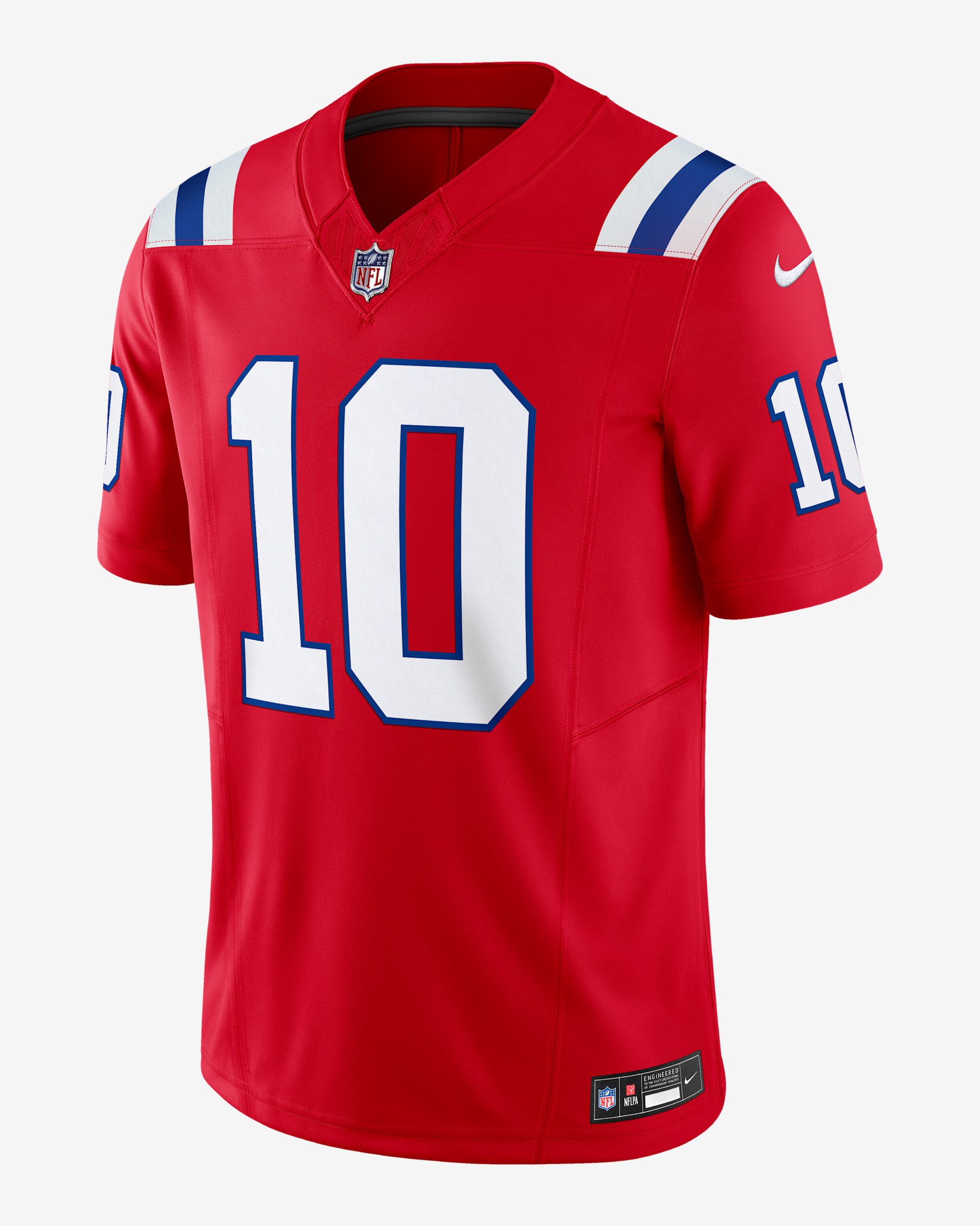 Drake Maye New England Patriots Men's Nike Dri-FIT NFL Limited Jersey - Red