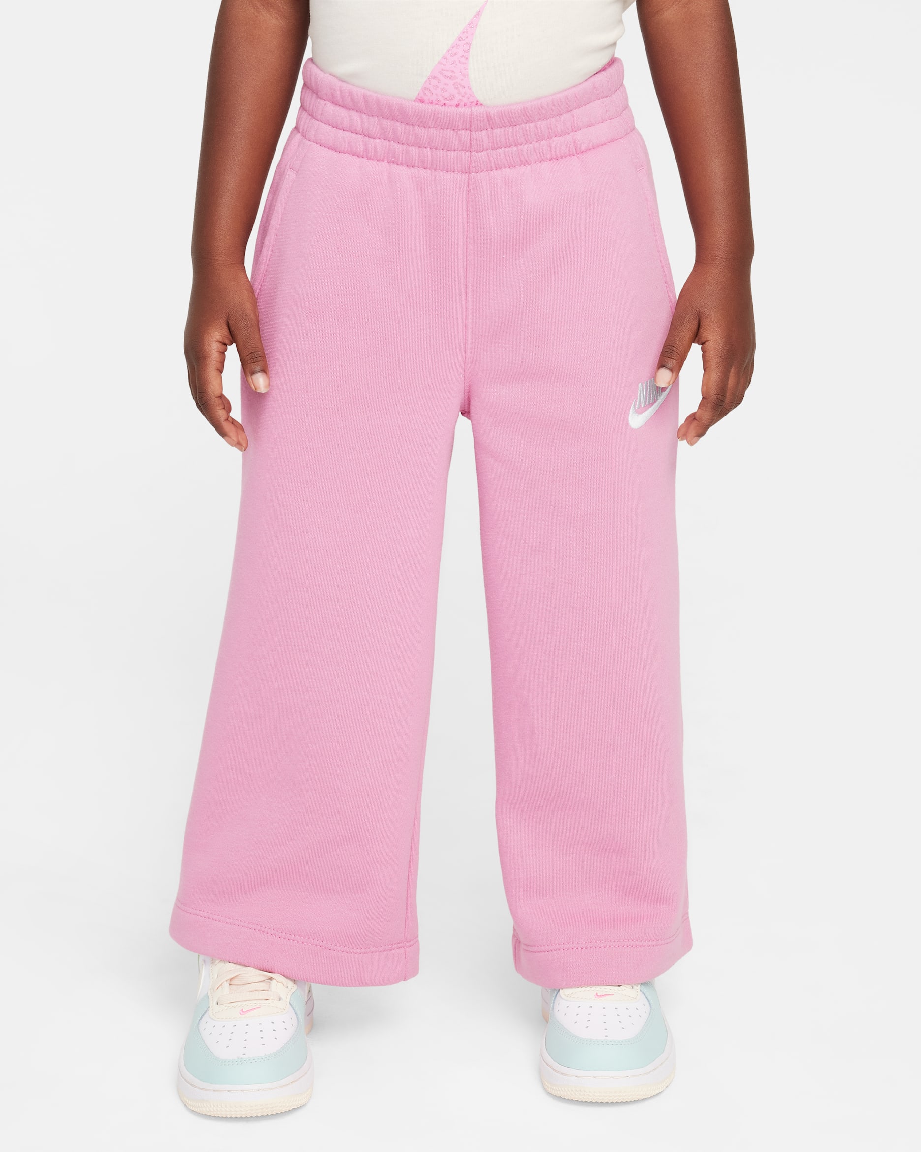 Nike Sportswear Club Toddler Fleece Wide Leg Pants - Magic Flamingo