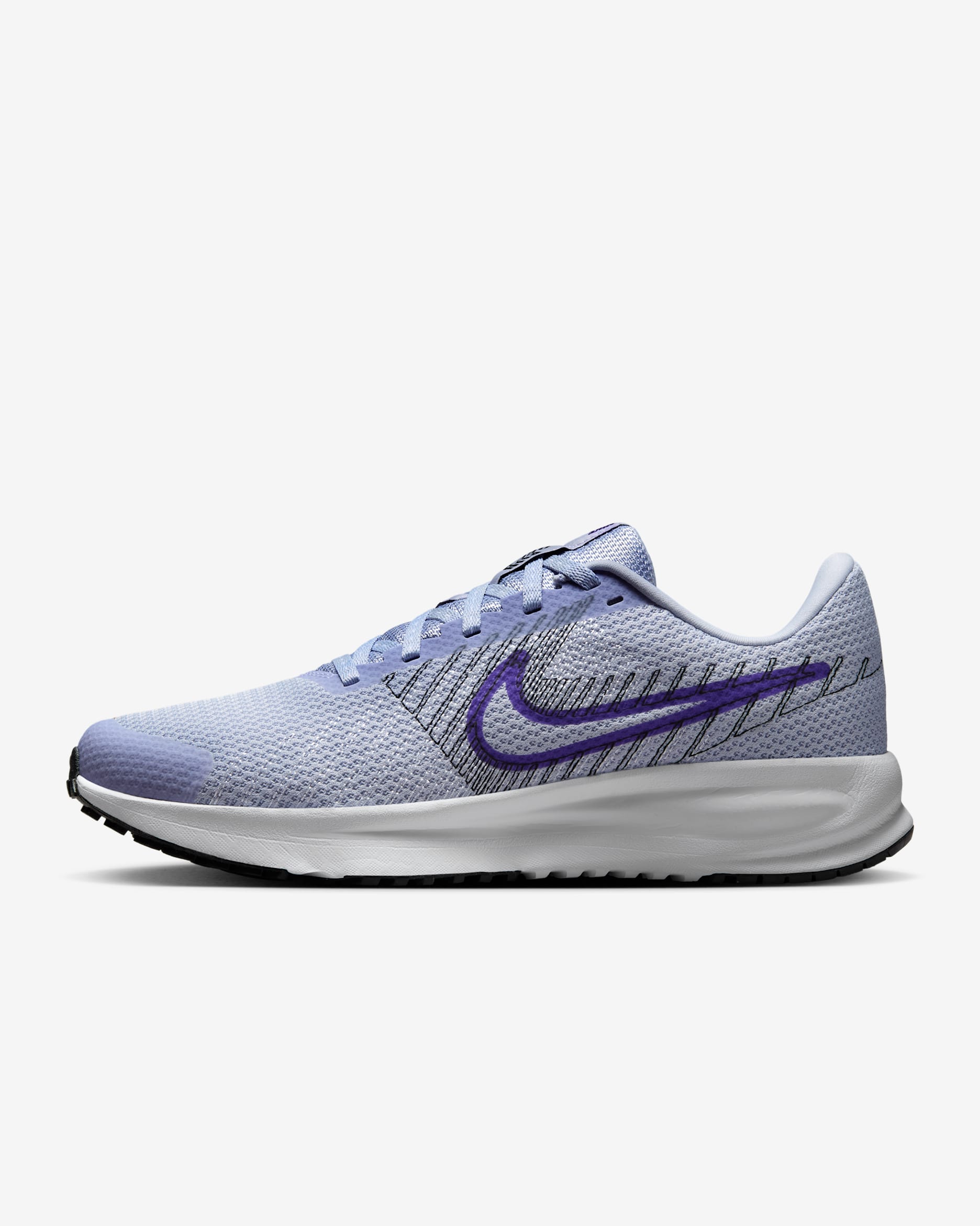Chaussure de running sur route Nike Run Defy pour femme - Ghost/Noir/Blanc/Court Purple