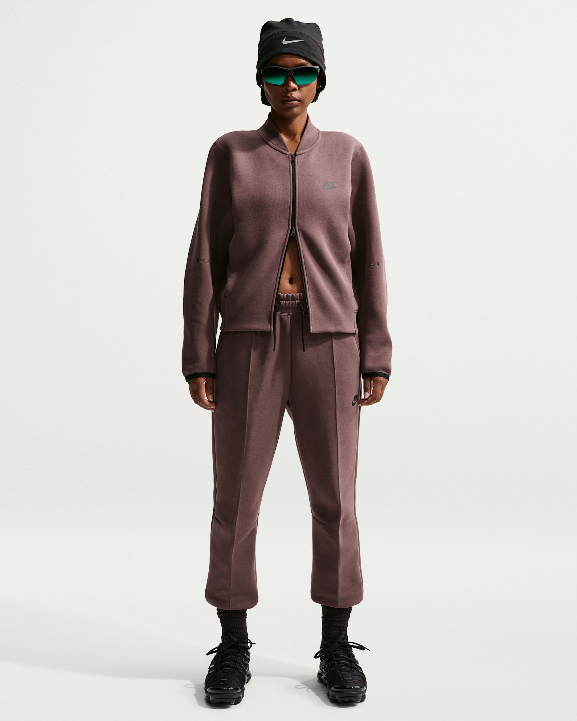 Nike Sportswear Tech Fleece Women's Mid-Rise Joggers - Tattoo/Black