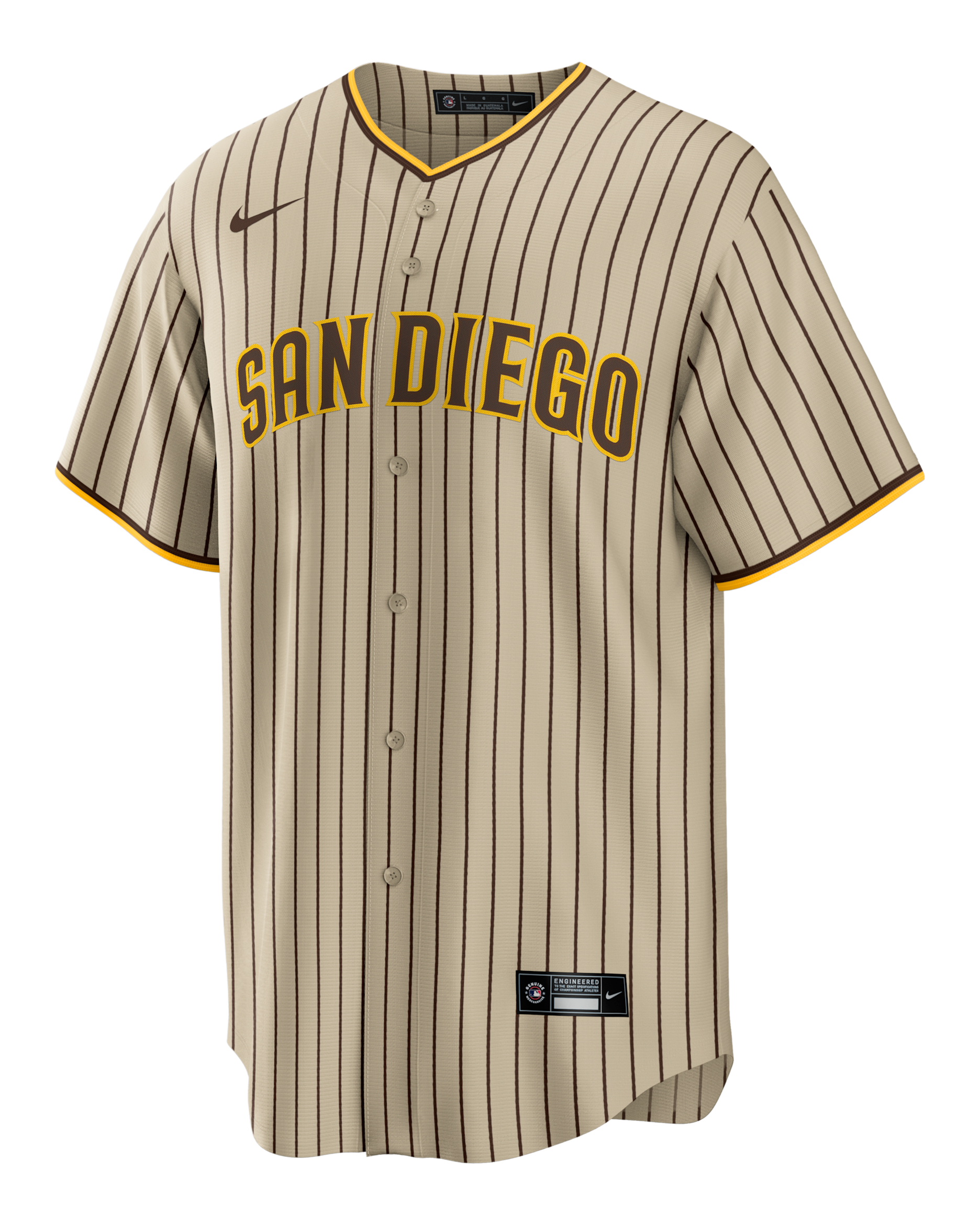 MLB San Diego Padres (Fernando Tatis Jr.) Men's Replica Baseball Jersey - Tan/Beige
