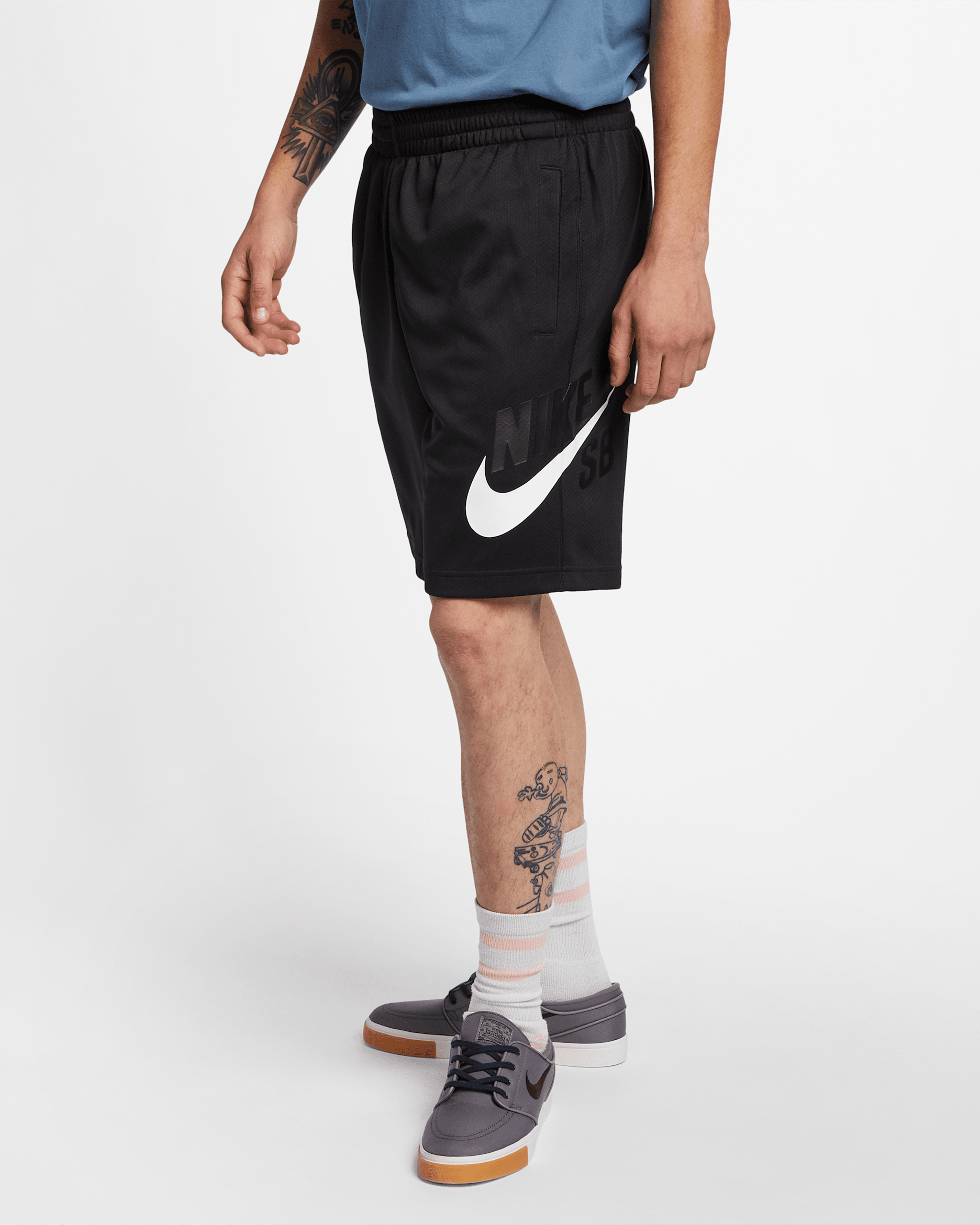 Nike SB Dri-FIT Sunday Men's Skate Shorts - Black/White
