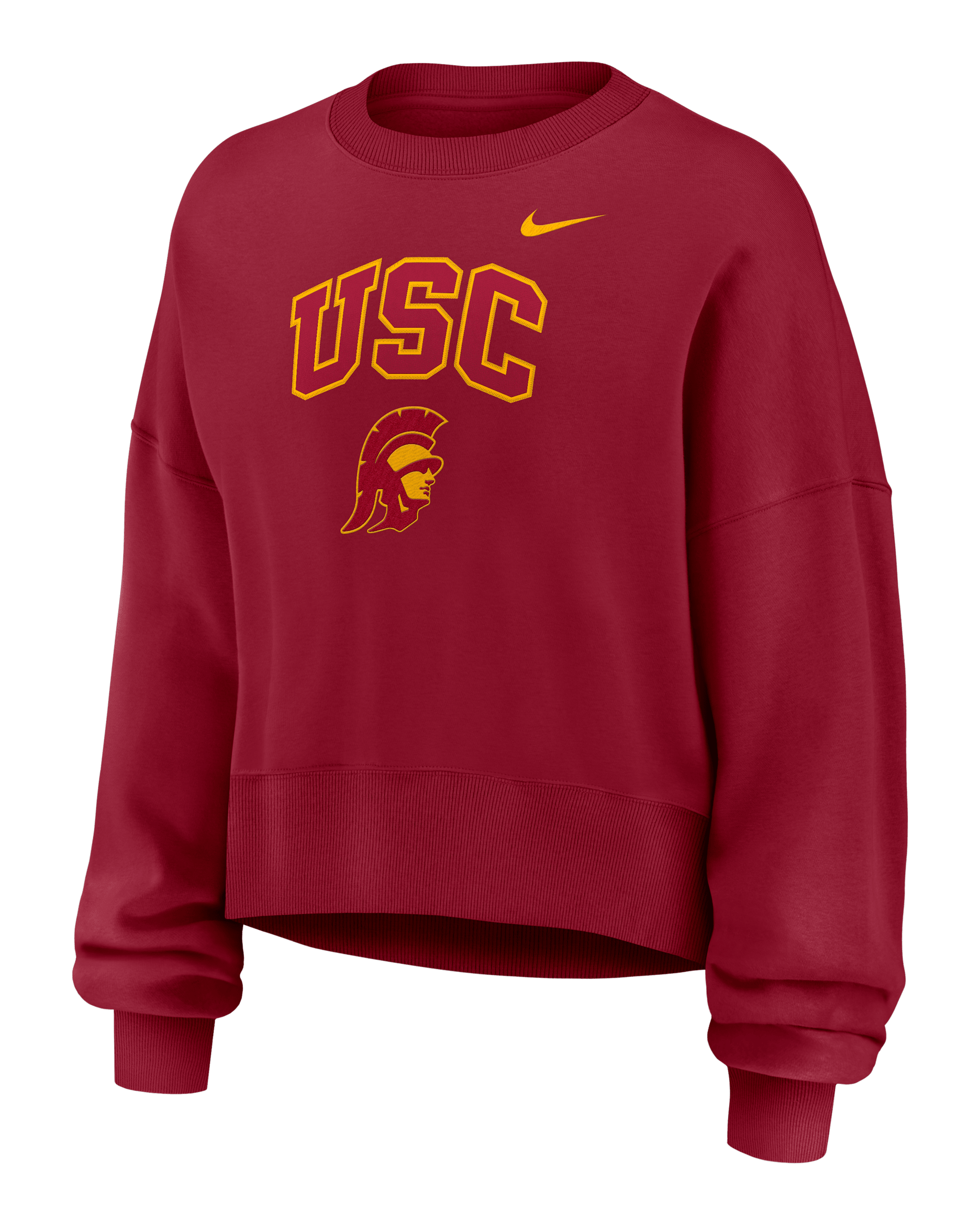 USC Phoenix Arch Women's Nike College Pullover Crew - Cardinal Red