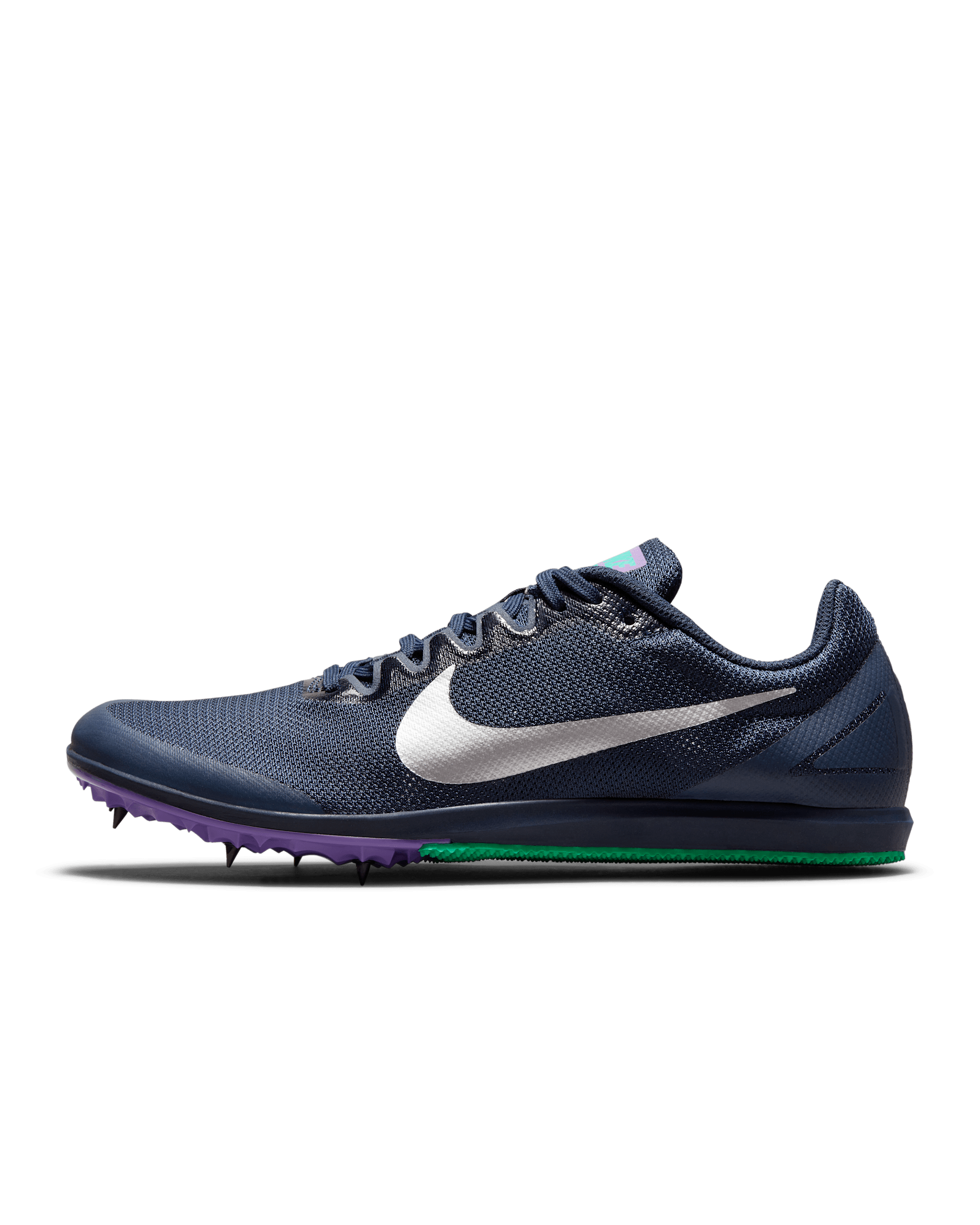 Nike Zoom Rival D 10 Athletics Distance Spikes - Obsidian/Wild Berry/Clear Emerald/Metallic Silver