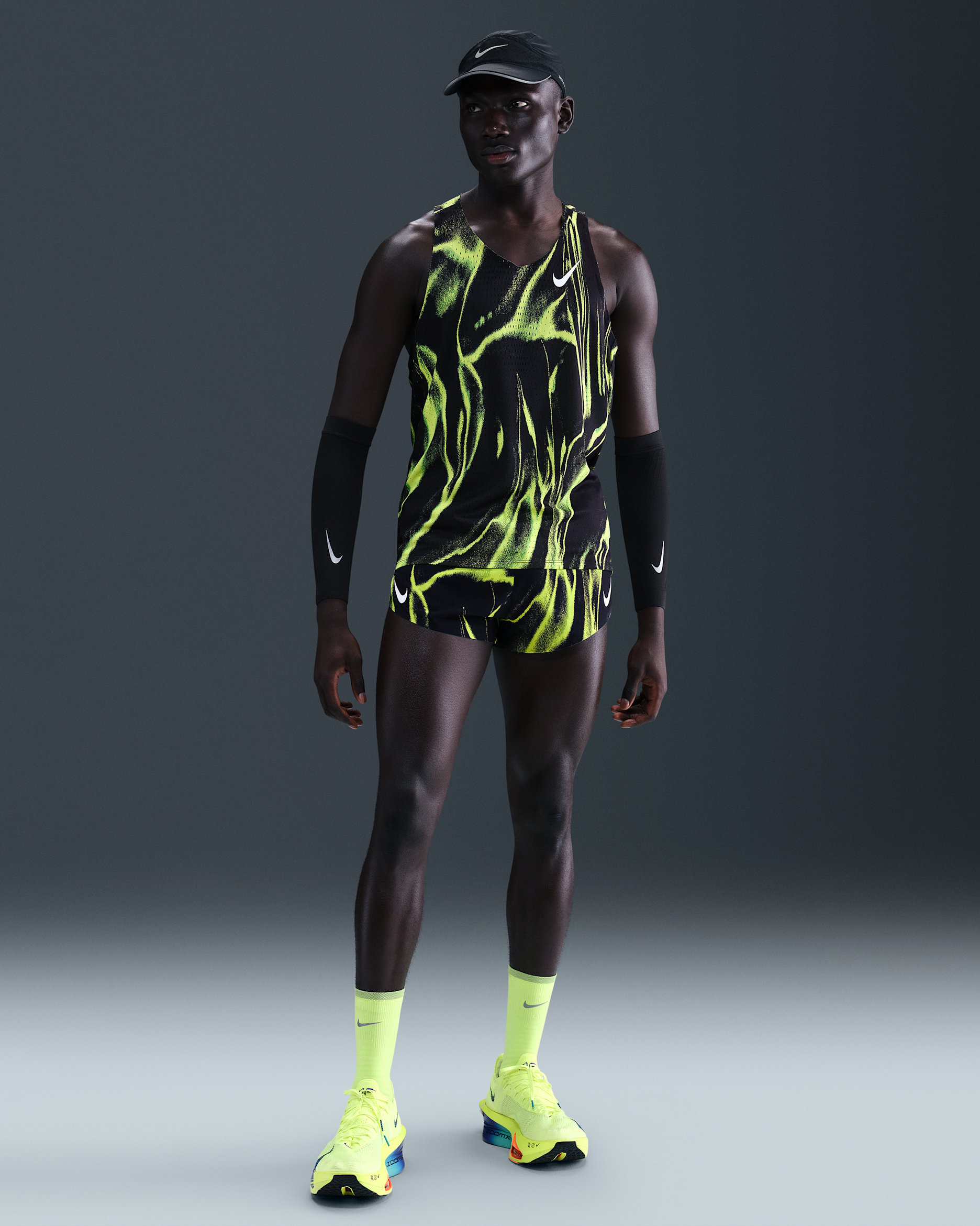 Nike AeroSwift Men's Dri-FIT ADV 5cm (approx.) Running Shorts - Volt/White