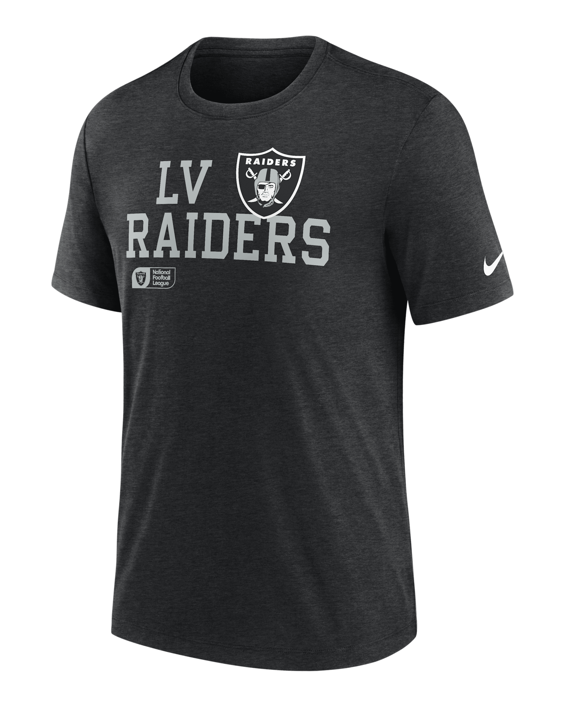 Las Vegas Raiders Overlap Lockup Men's Nike NFL T-Shirt - Black