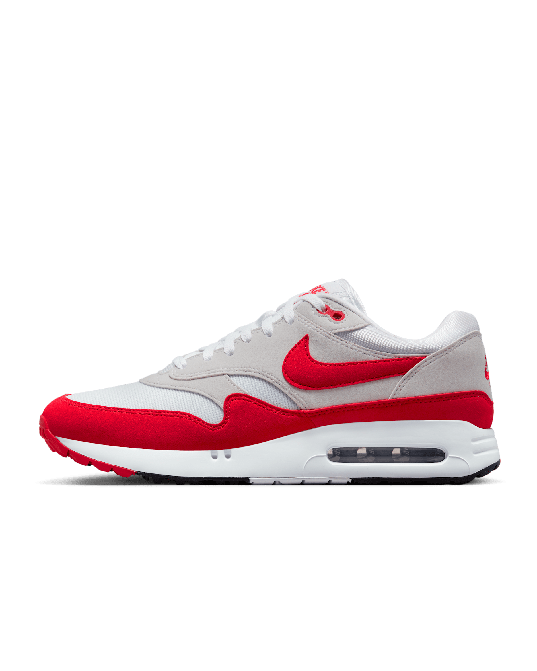 나이키 에어맥스 1 '86 OG G 남성 골프화 - 화이트/뉴트럴 그레이/블랙/유니버시티 레드
