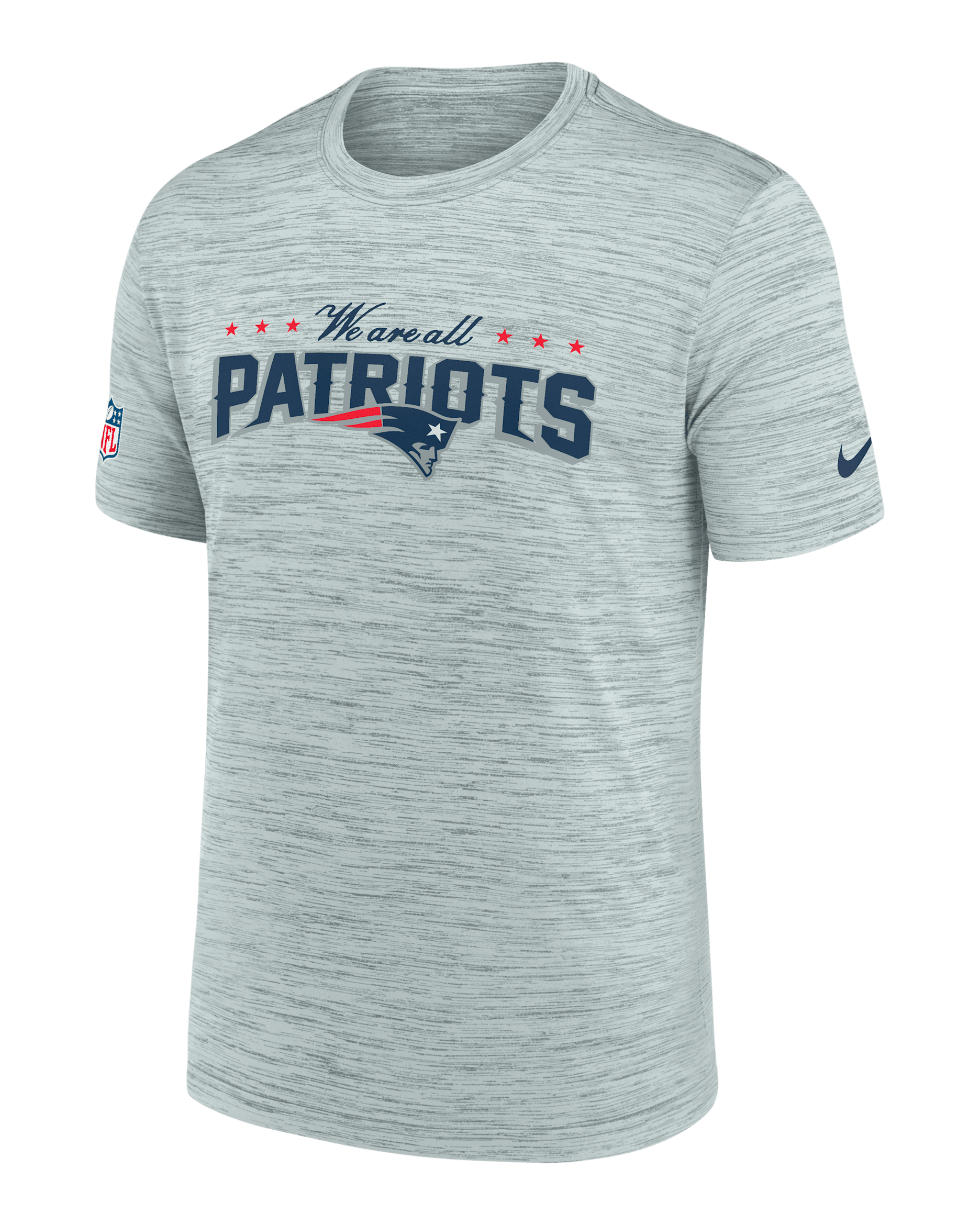 New England Patriots Rivalries Collection Sideline Velocity Men's Nike Dri-FIT NFL T-Shirt - Silver