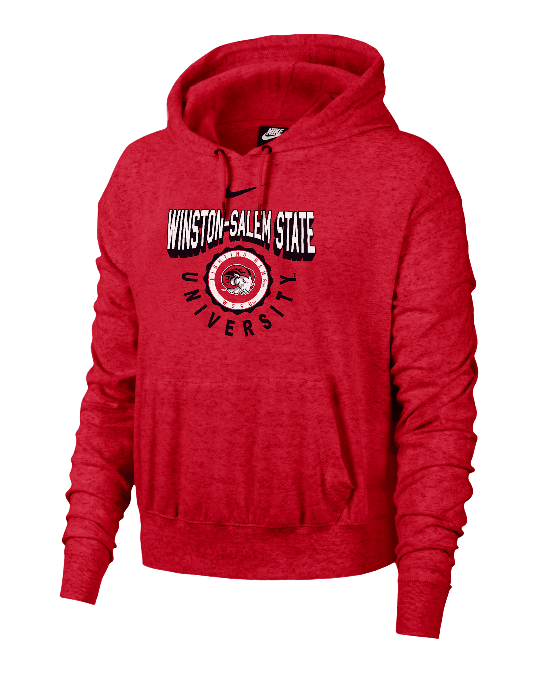 Winston-Salem Gym Vintage Women's Nike College Hoodie - Red Heather