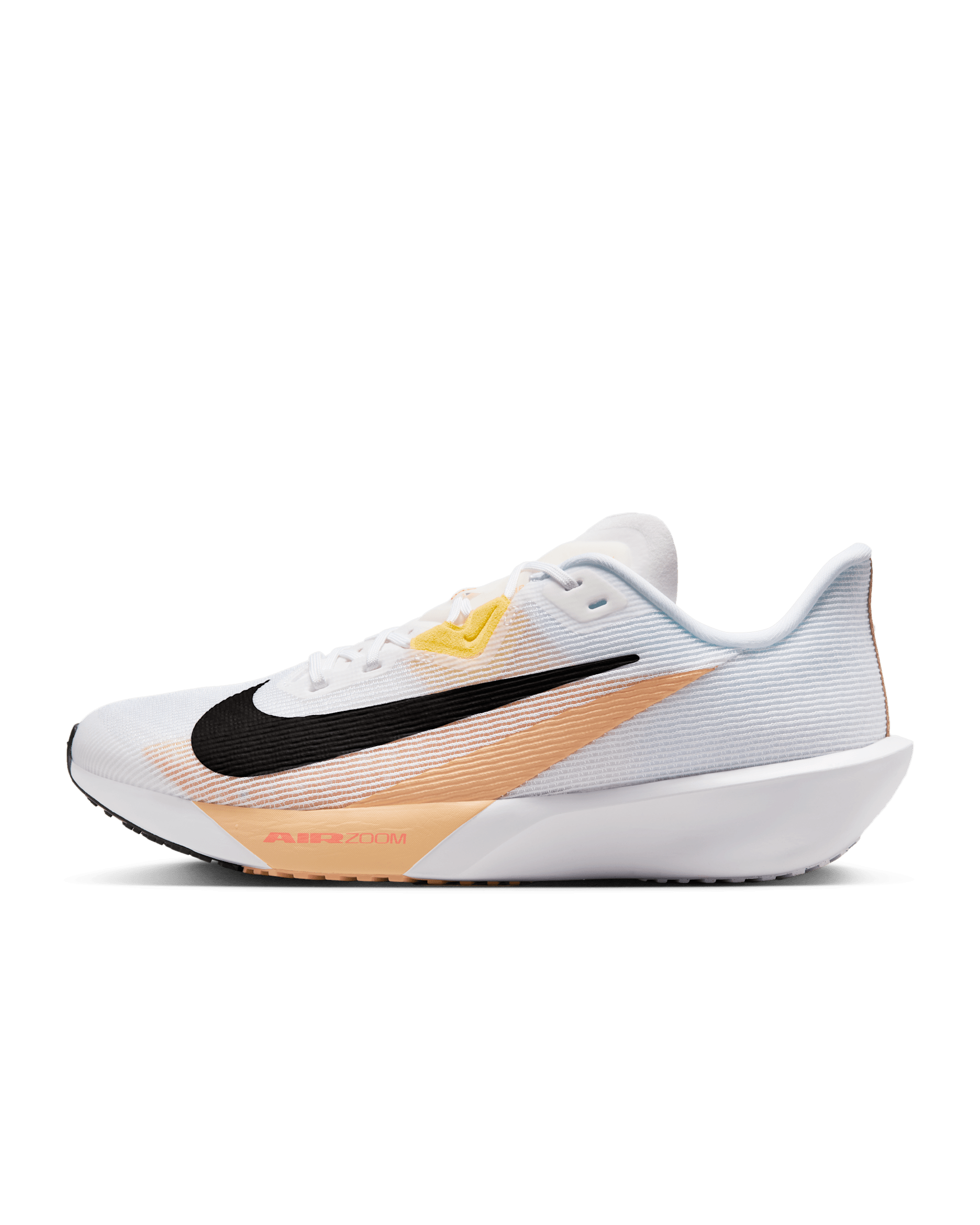 Nike Zoom Rival Fly 4 Men's Road Racing Shoes - White/Orange Chalk/Soft Yellow/Black