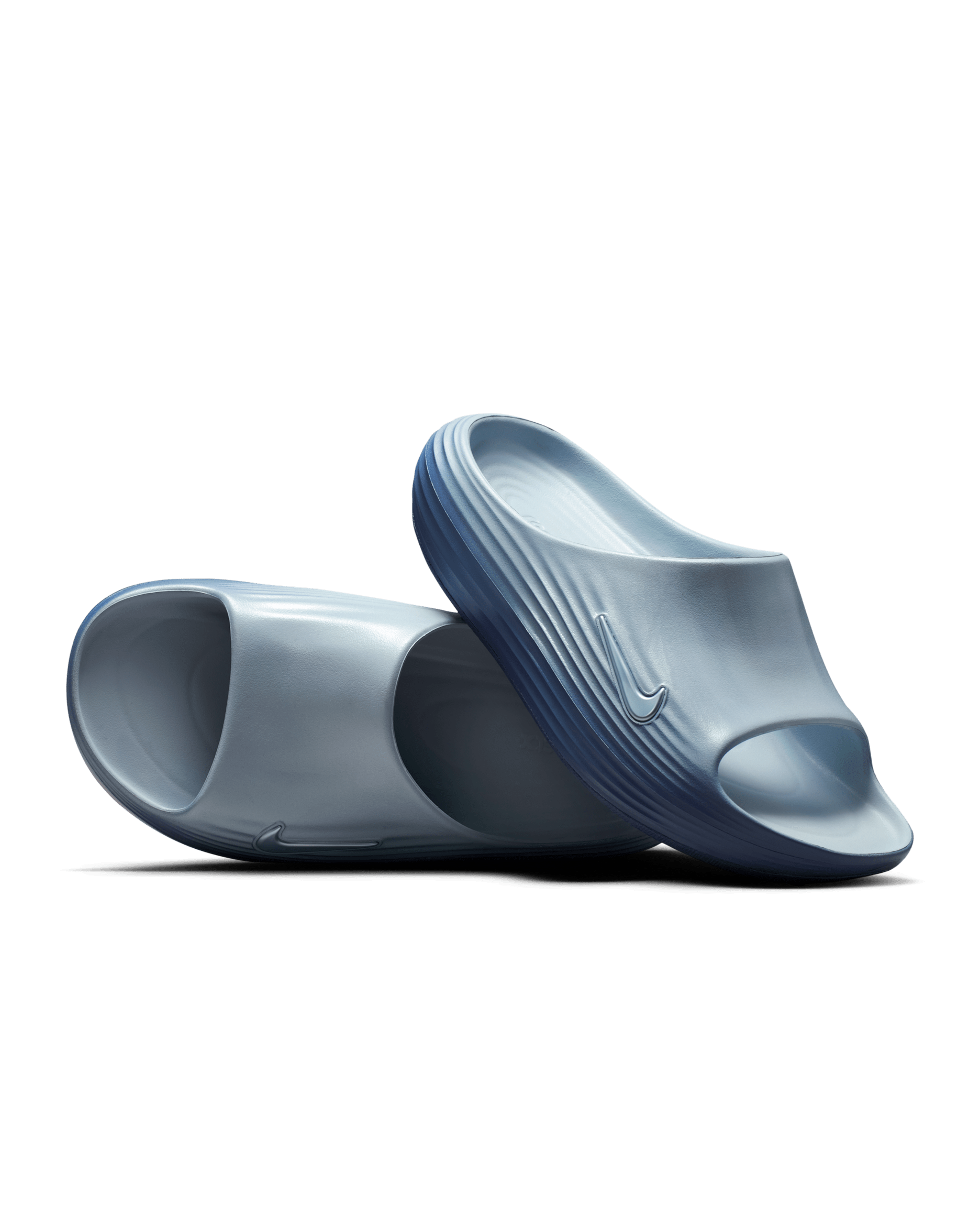 Nike ReactX Rejuven8 Women's Slides - Light Armory Blue/Sanded Purple/Light Armory Blue