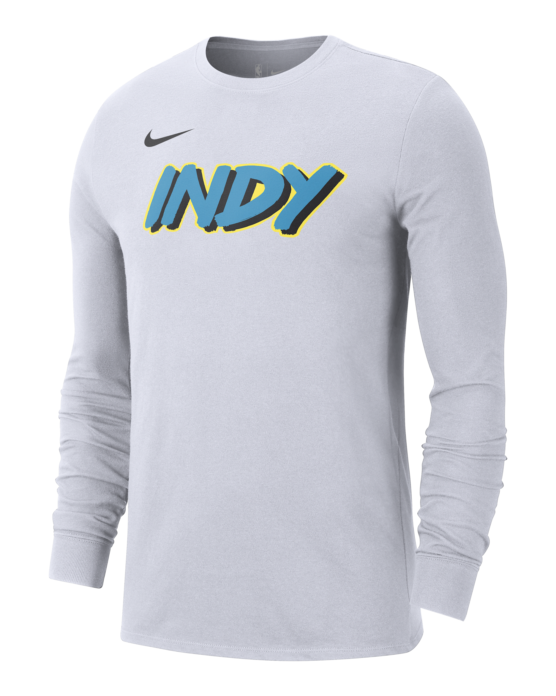 Indiana Pacers Essential City Edition Men's Nike NBA Long-Sleeve T-Shirt - White