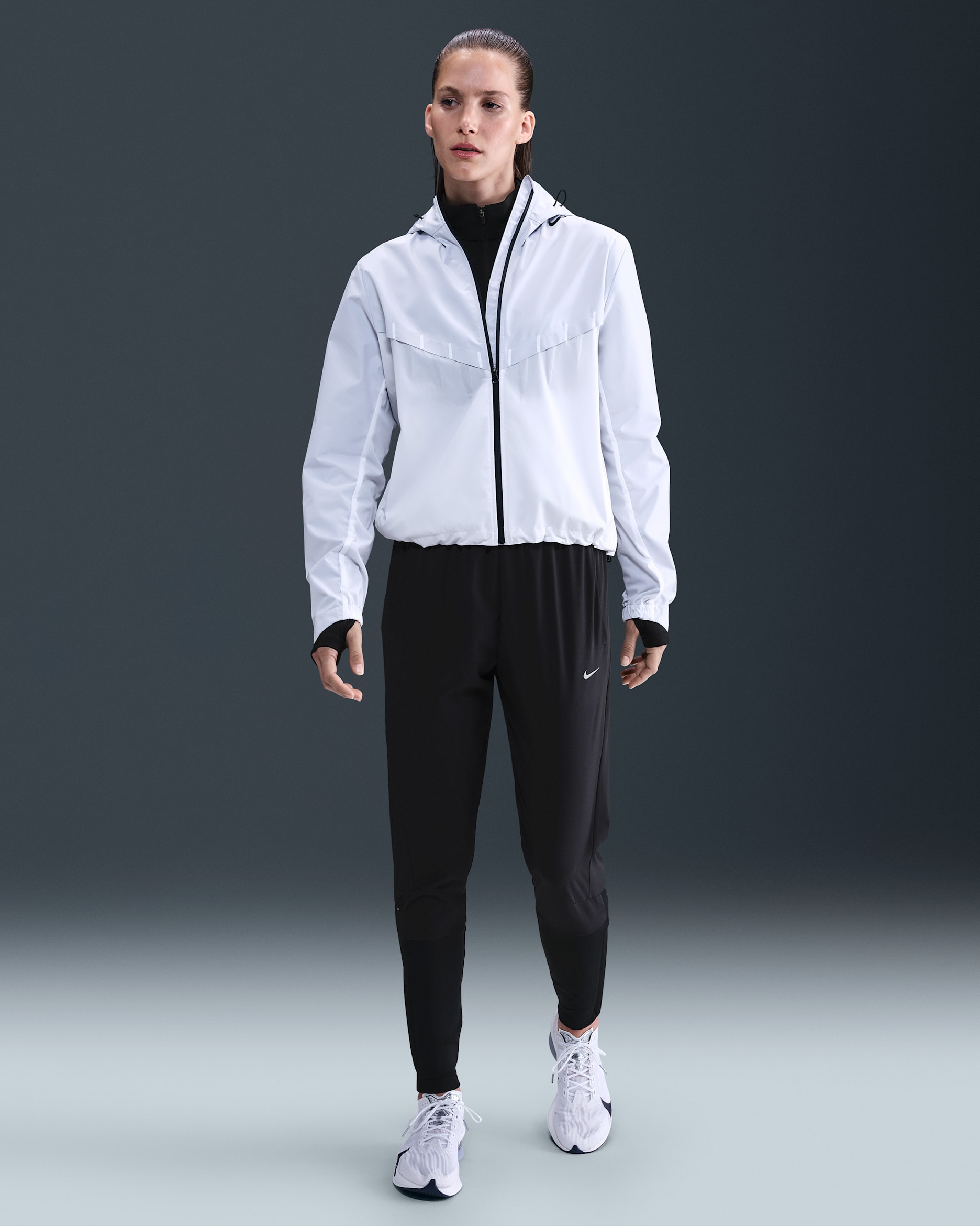 Nike Swift Women's Dri-FIT Mid-Rise Running Pants - Black
