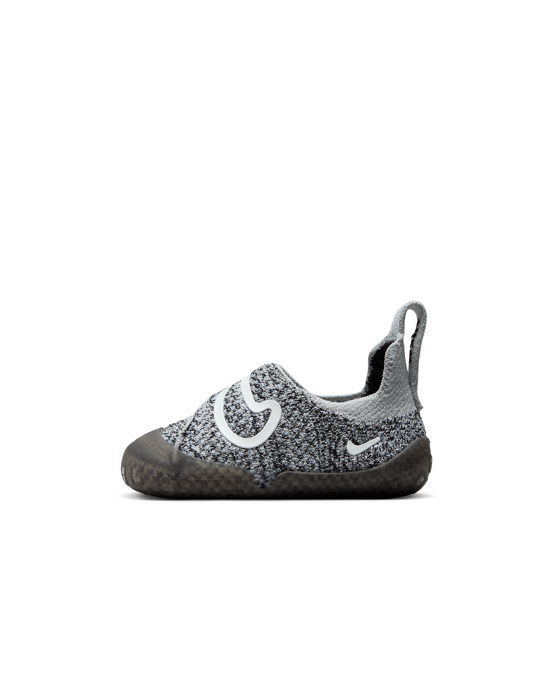 Nike Swoosh 1 Baby/Toddler Shoes - Black/Wolf Grey/White