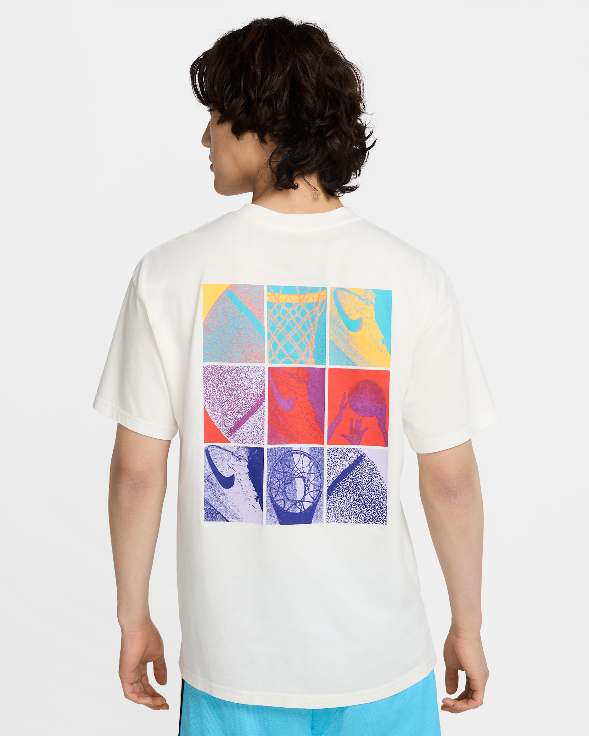 ナイキ メンズ マックス90 バスケットボール Tシャツ - セイル