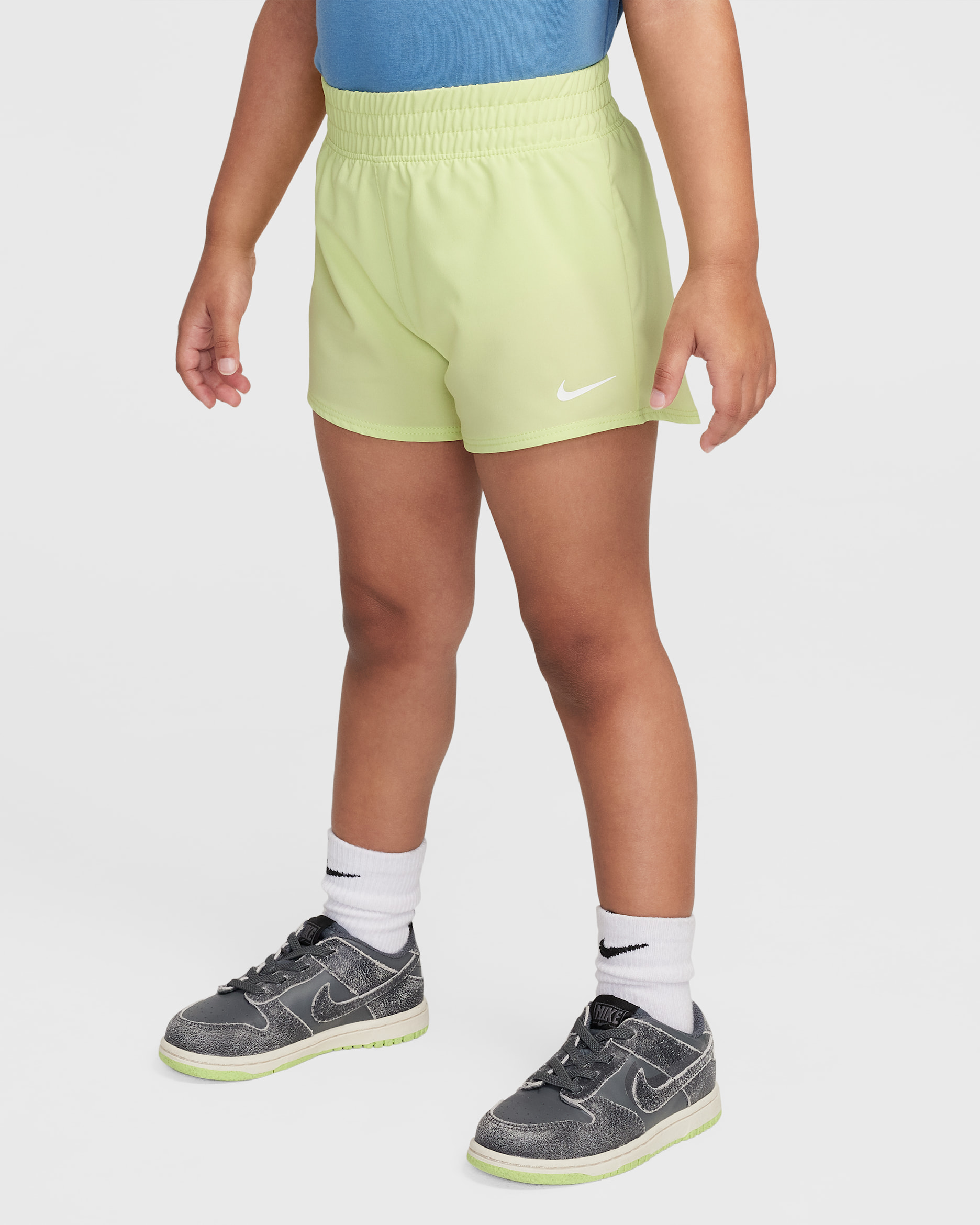 Nike Dri-FIT One Toddler Woven Shorts - Lemon Twist