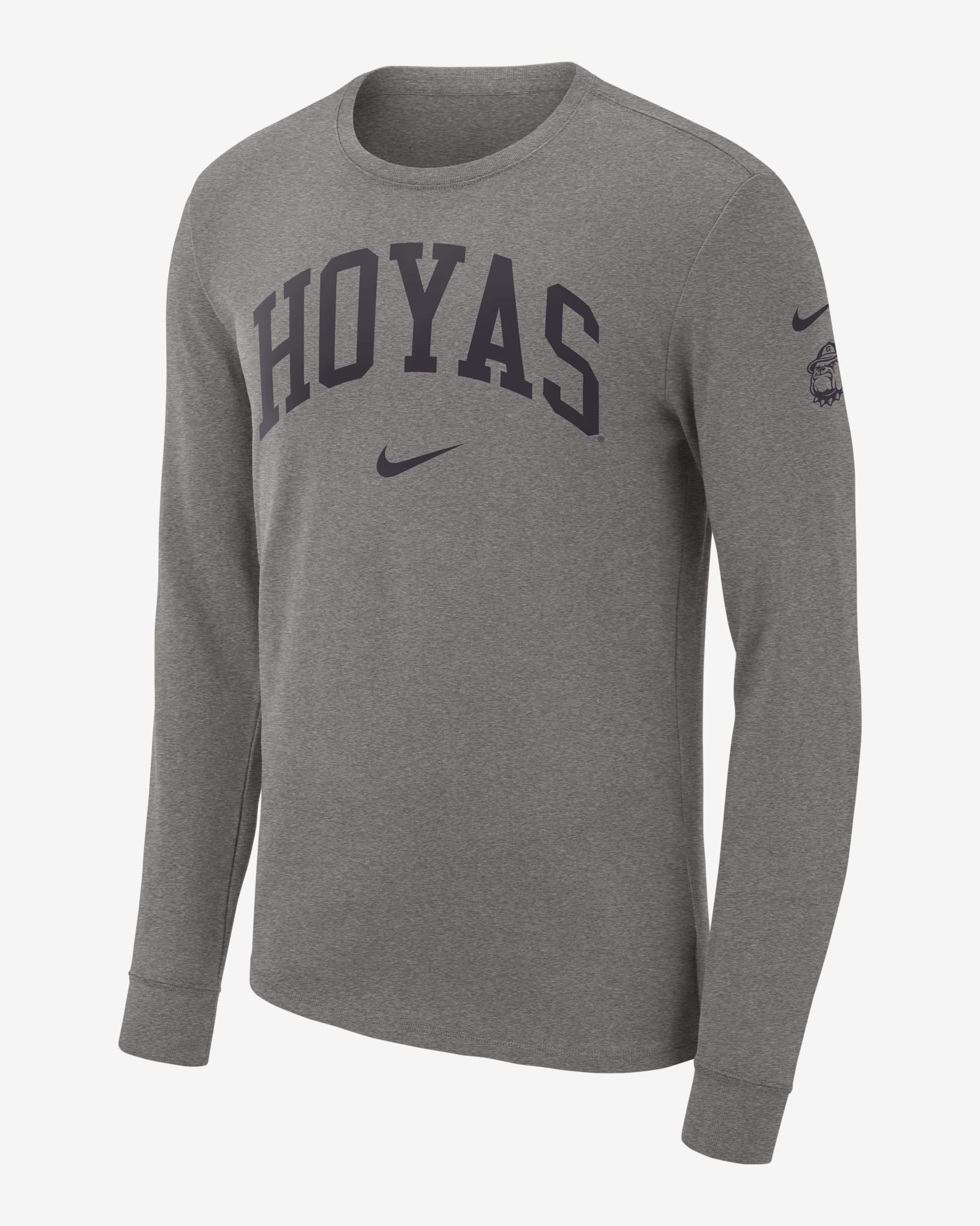 Nike College (Georgetown) Men's Long-Sleeve T-Shirt - Dark Grey Heather