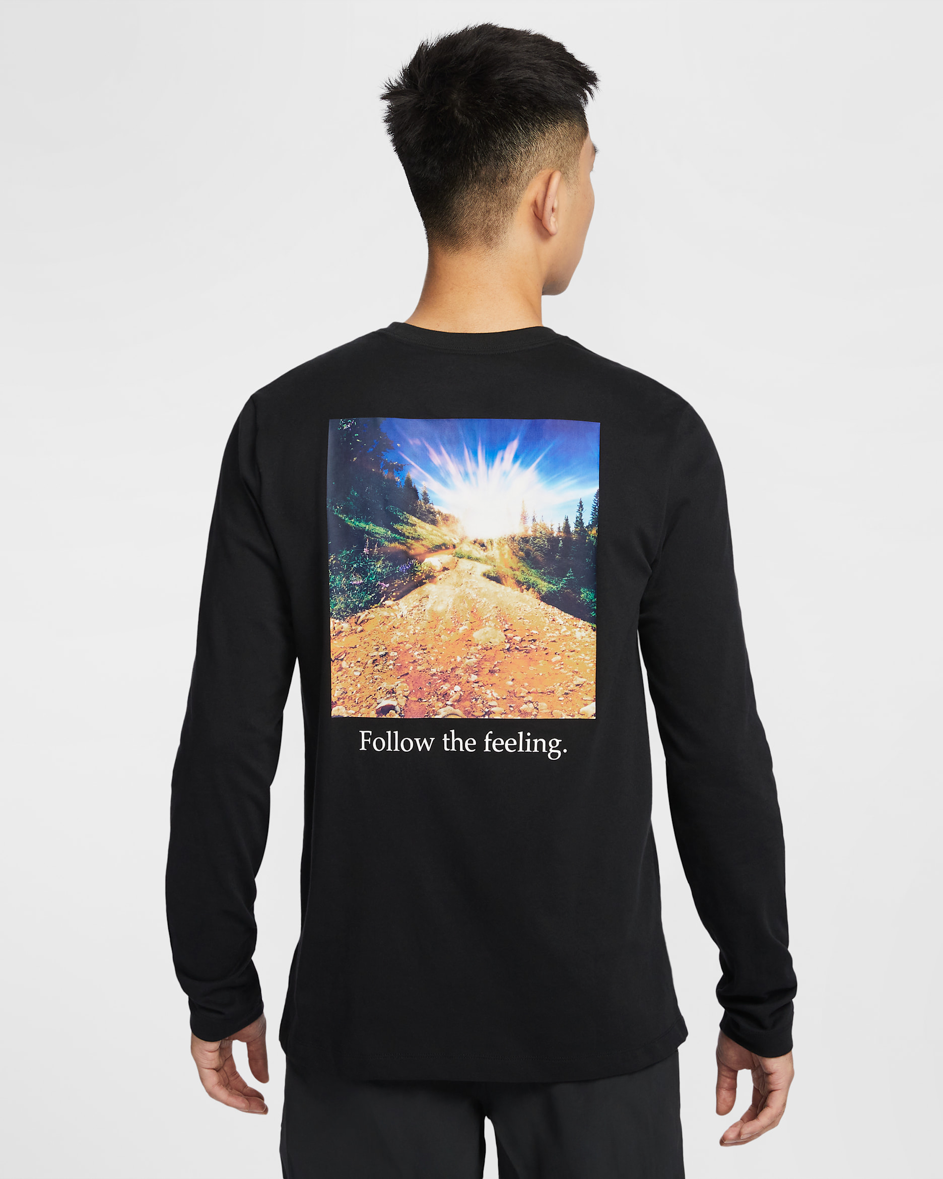 Nike Trail Men's Dri-FIT Long-Sleeve Running T-Shirt - Black