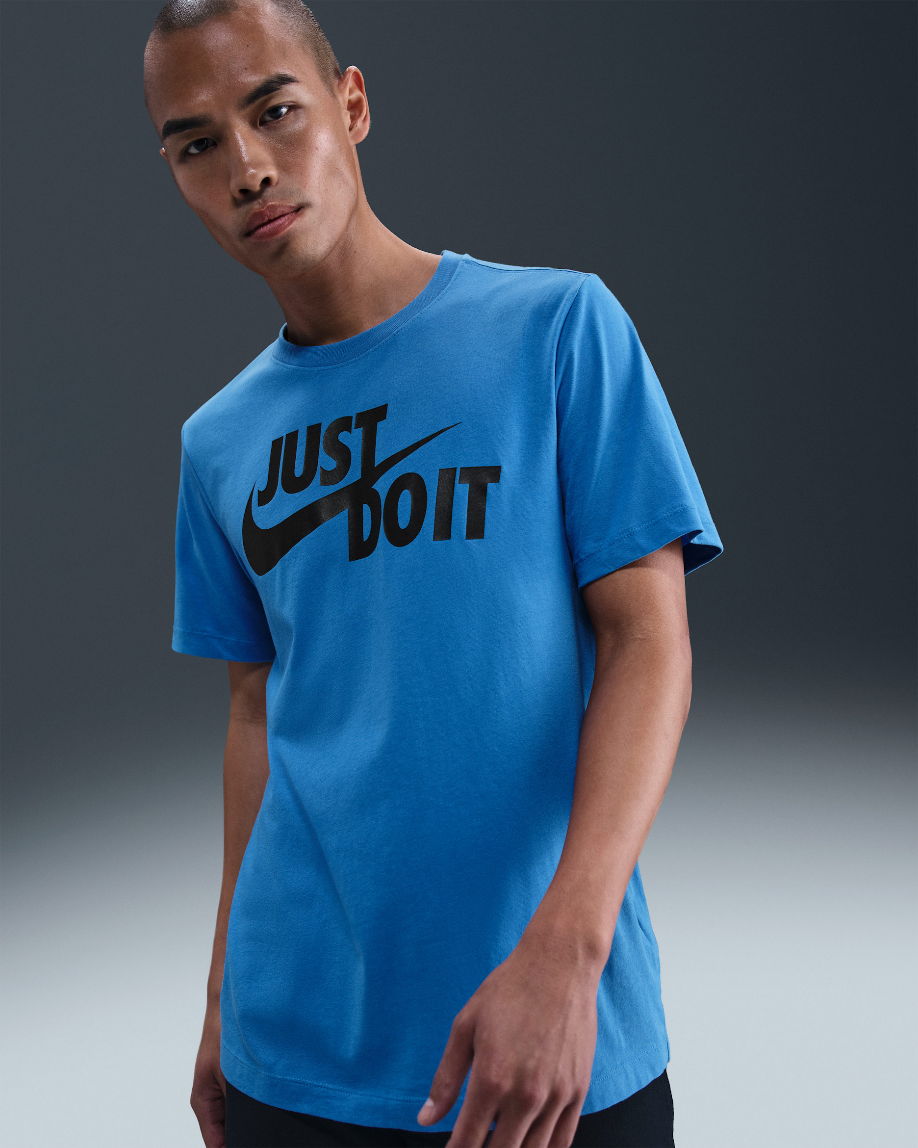 ナイキ スポーツウェア JDI メンズ Tシャツ - ライトフォトブルー/ブラック