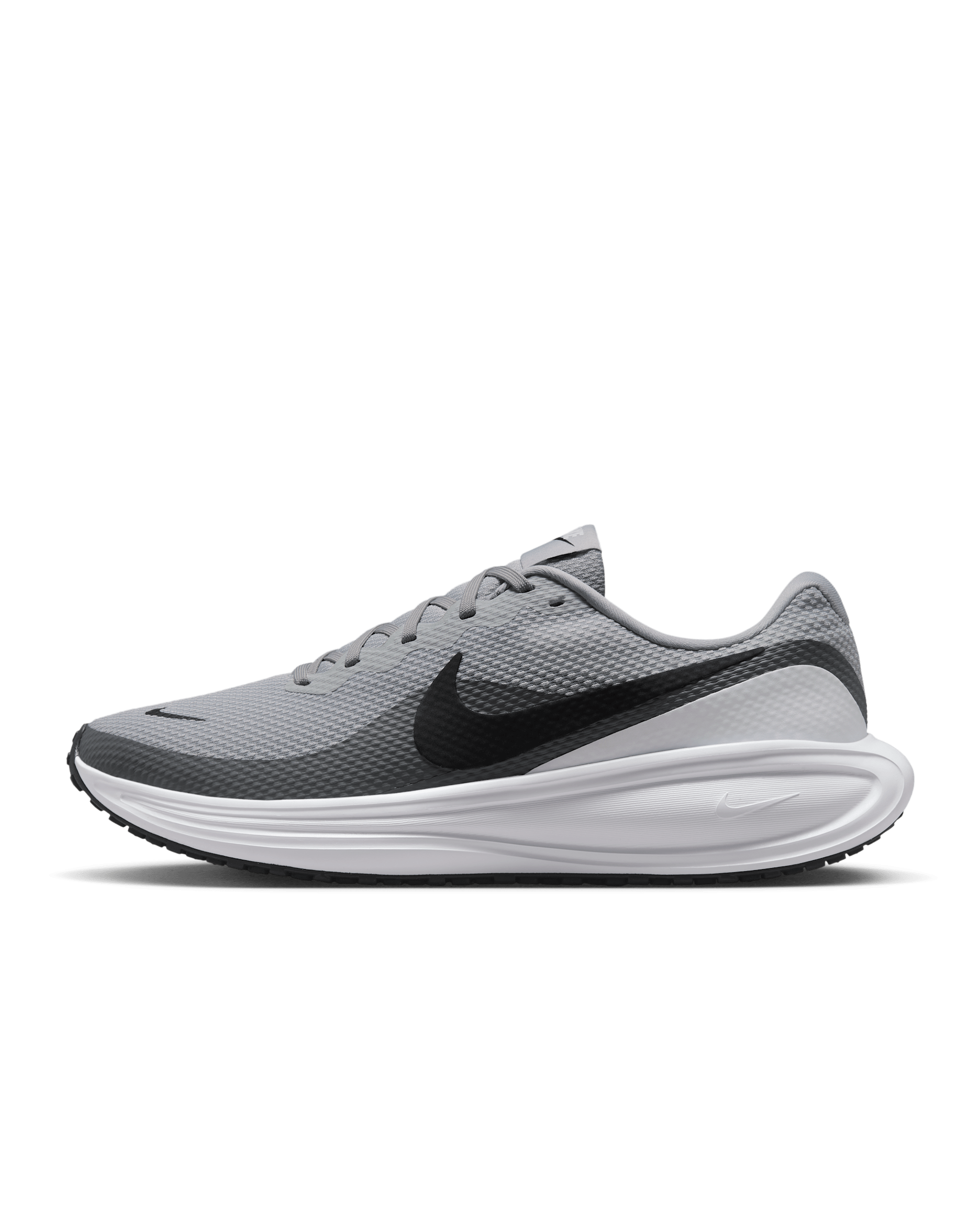 Nike Revolution 8 Men's Road Running Shoes - Light Smoke Grey/Smoke Grey/White/Black