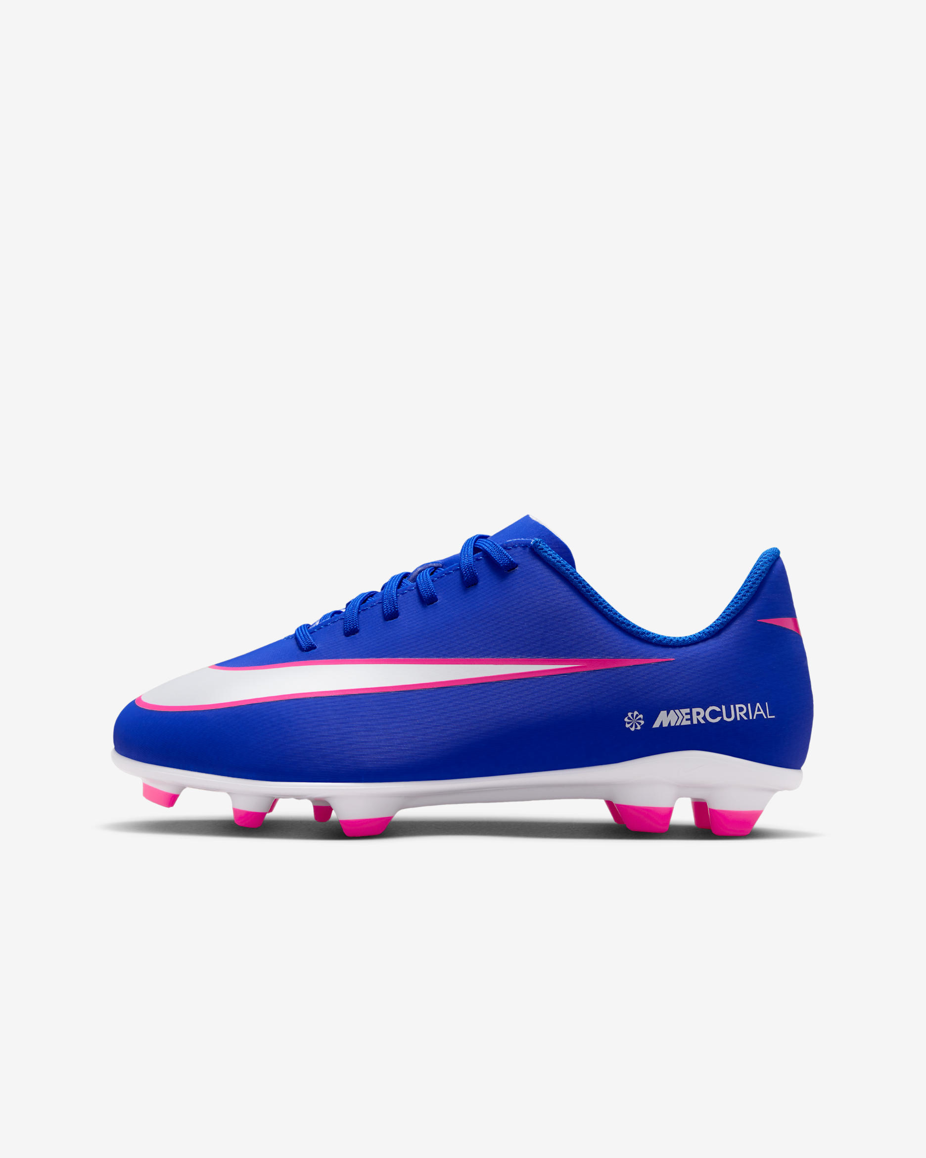 Nike Jr. Mercurial Vapor 16 Club MG Low-Top-Fußballschuh (jüngere/ältere Kinder) - Racer Blue/Weiß
