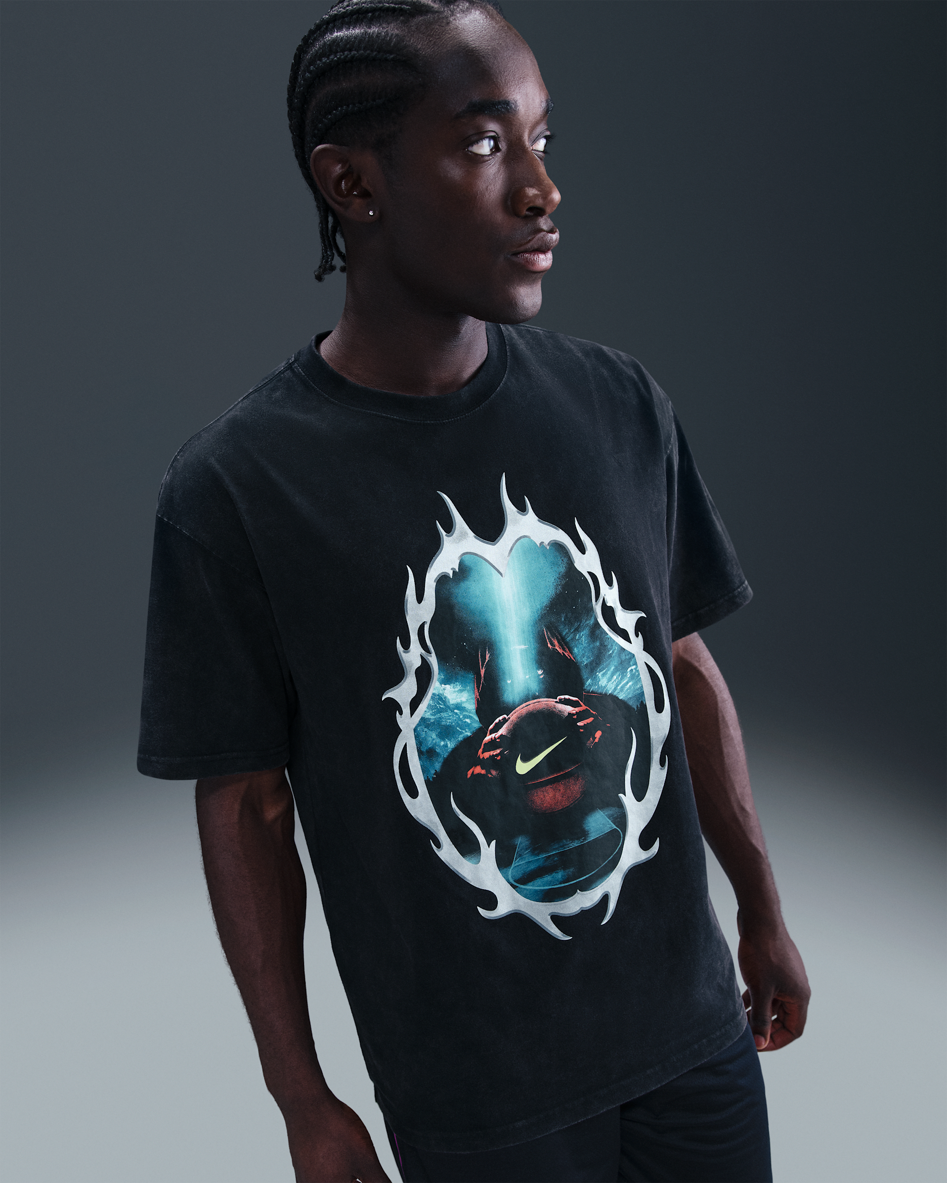 Nike Men's Basketball T-Shirt - Black